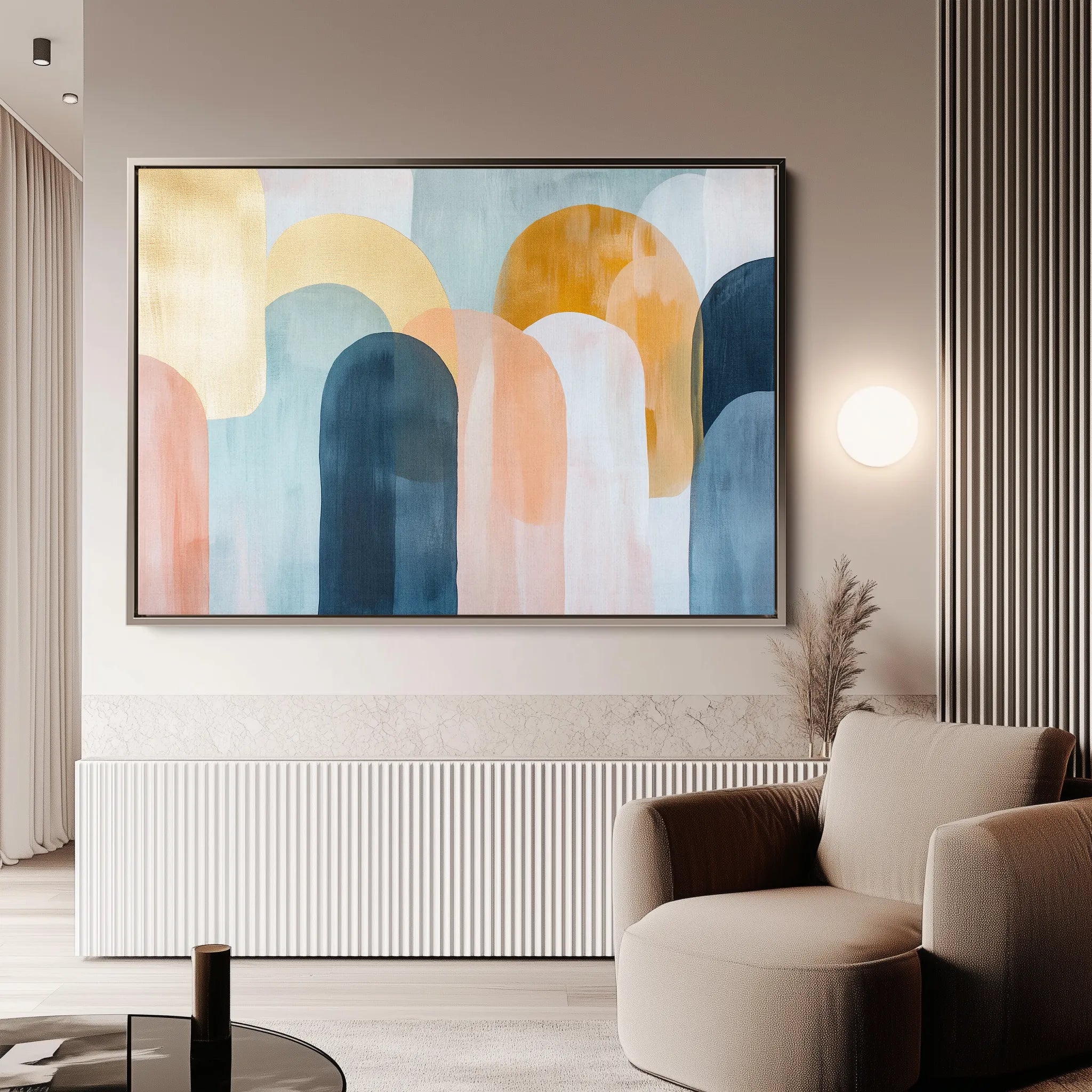 Boho 135 Canvas Art 60 x 40 cm / Black