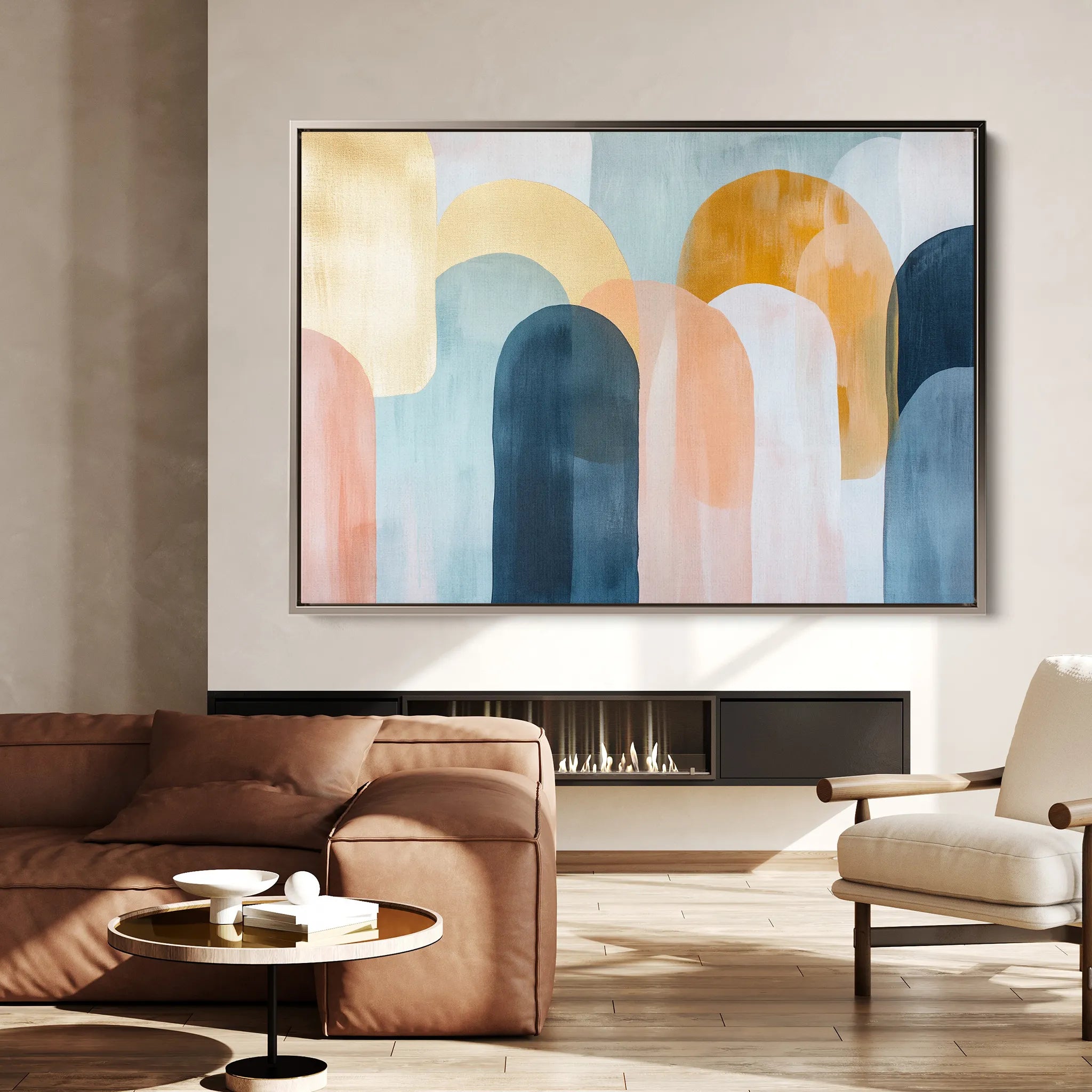 Boho 135 Canvas Art 60 x 40 cm / Black
