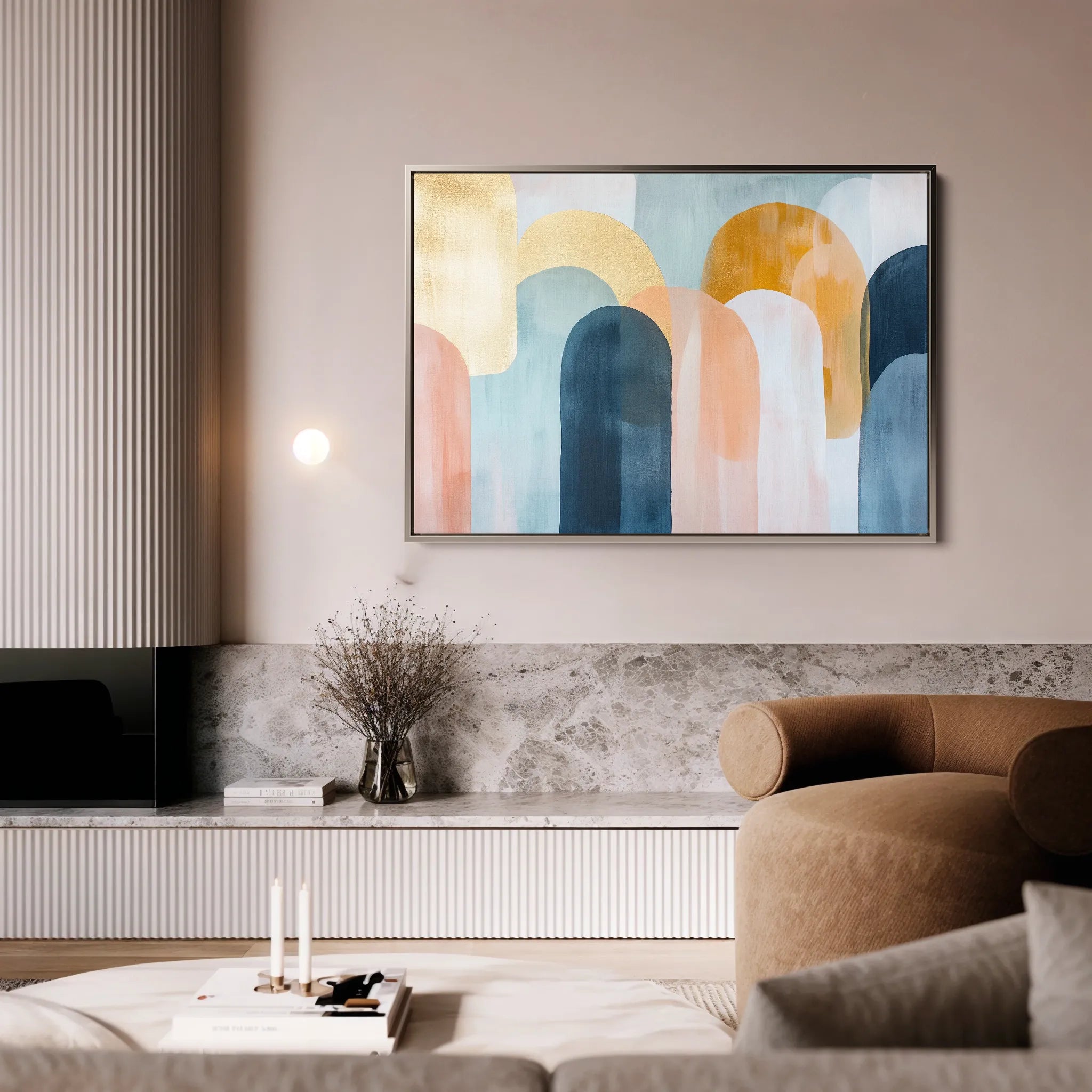 Boho 135 Canvas Art 60 x 40 cm / Black