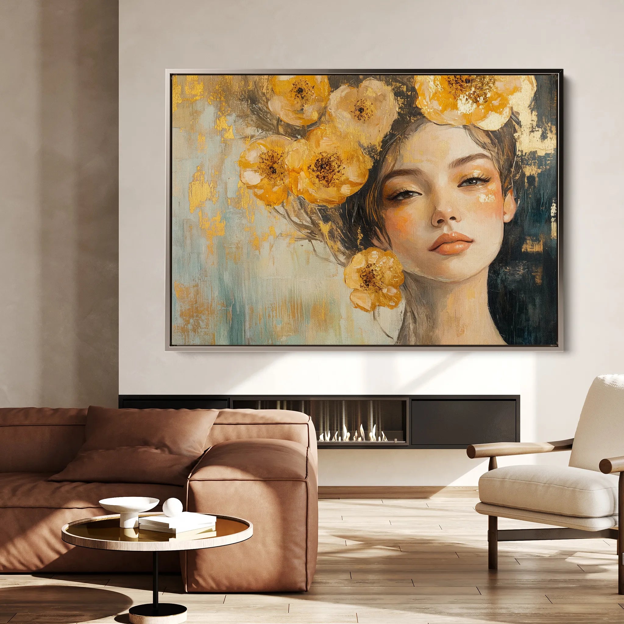 Portrait 135 Canvas Art 60 x 40 cm / Black