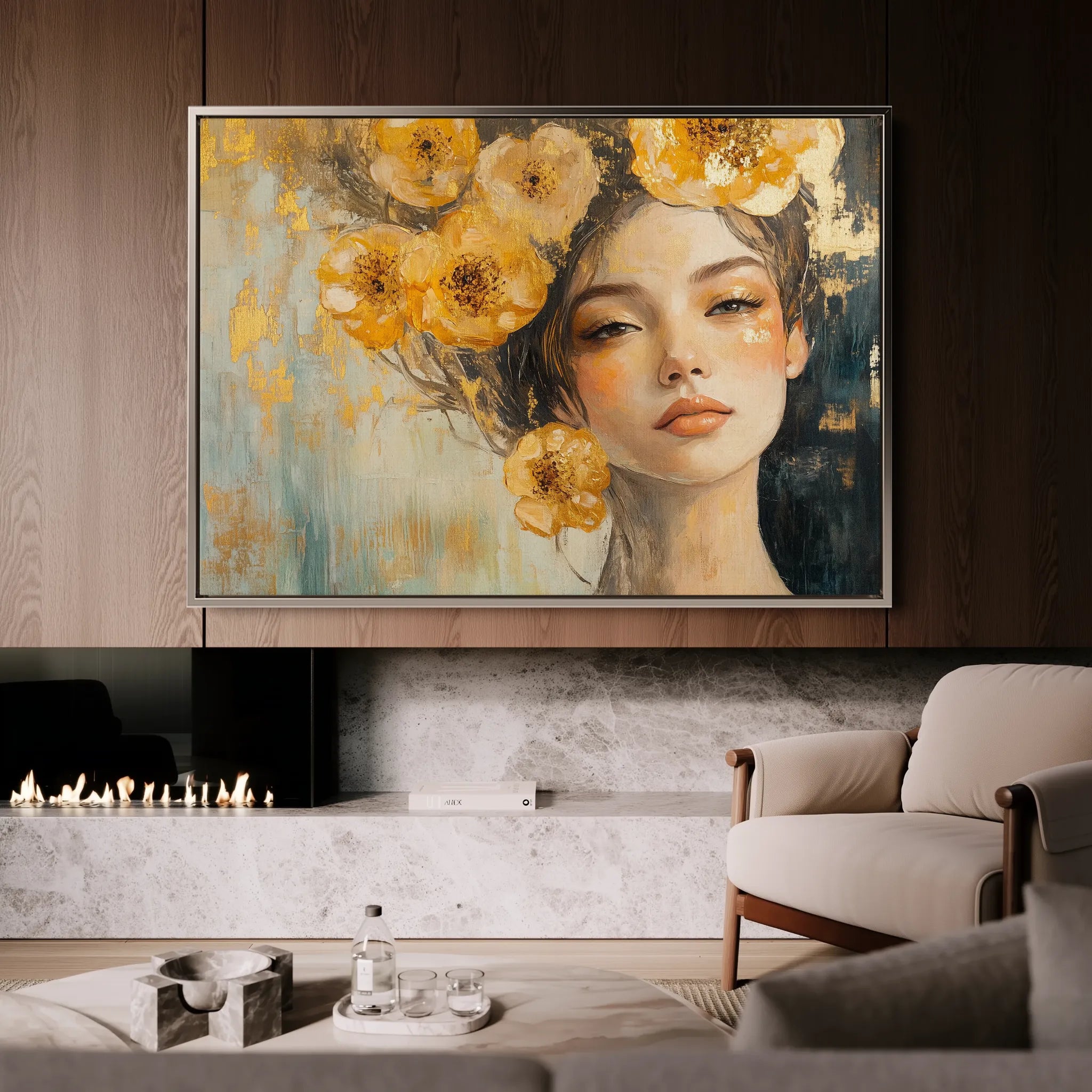Portrait 135 Canvas Art 60 x 40 cm / Black