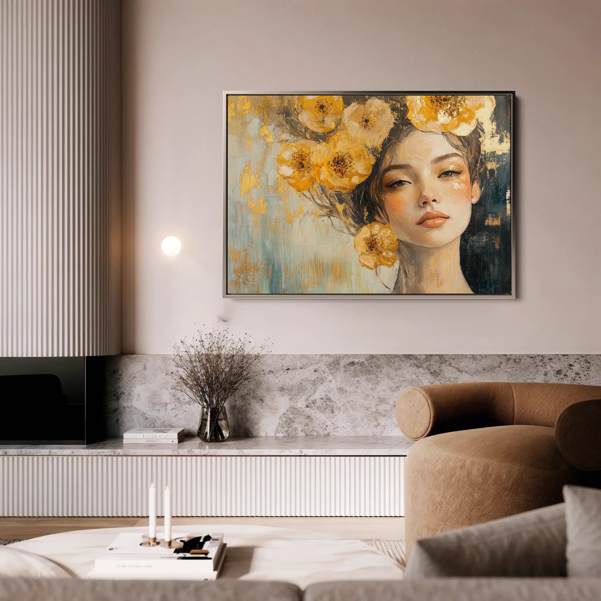 Portrait 135 Canvas Art 60 x 40 cm / Black