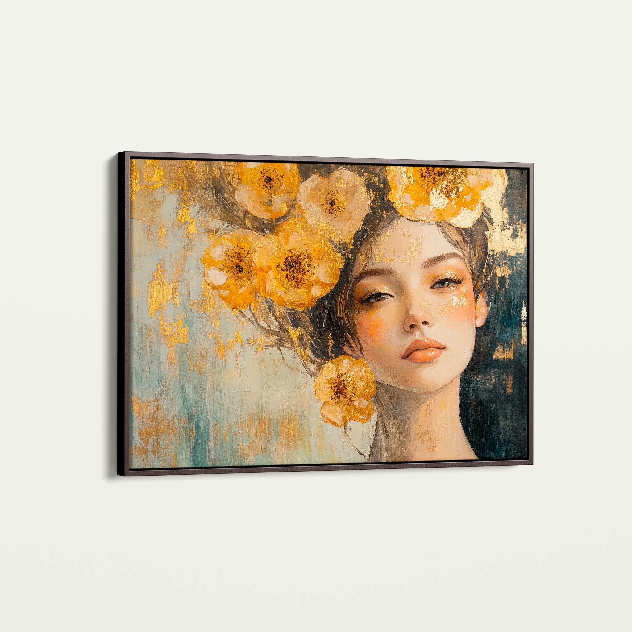 Portrait 135 Canvas Art 60 x 40 cm / Black