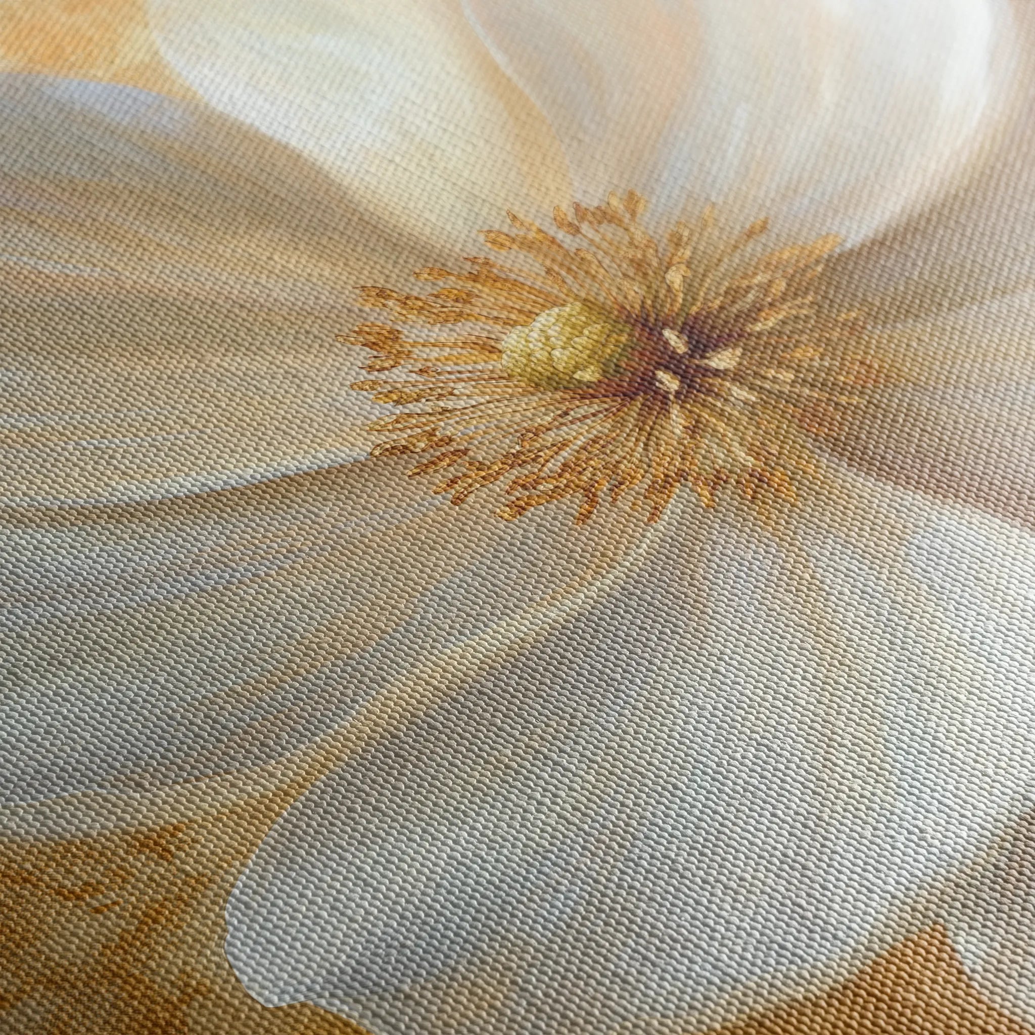 Floral 1356 Canvas Art 60 x 60 cm / Black