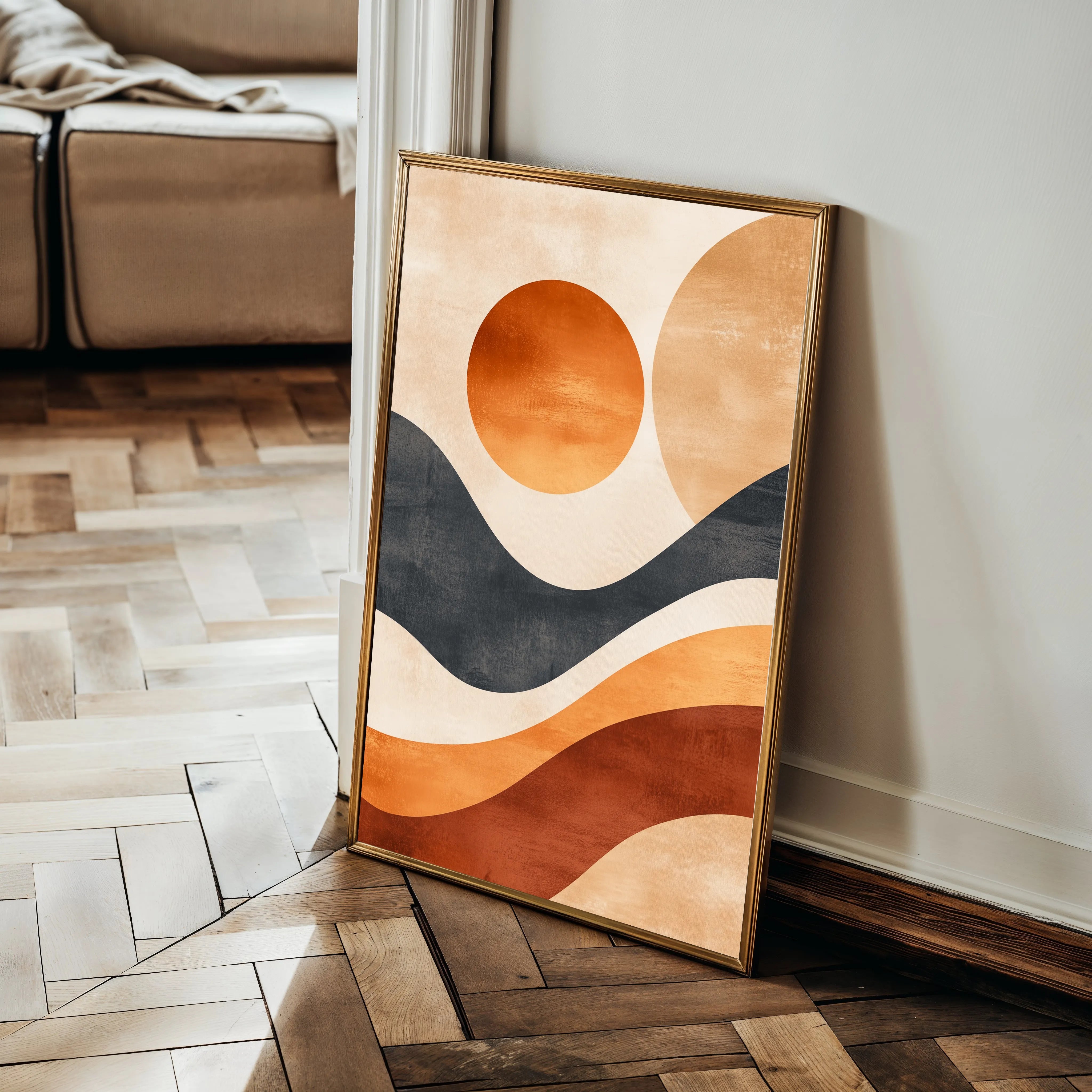 Boho 136 Canvas Art 60 x 40 cm / Black