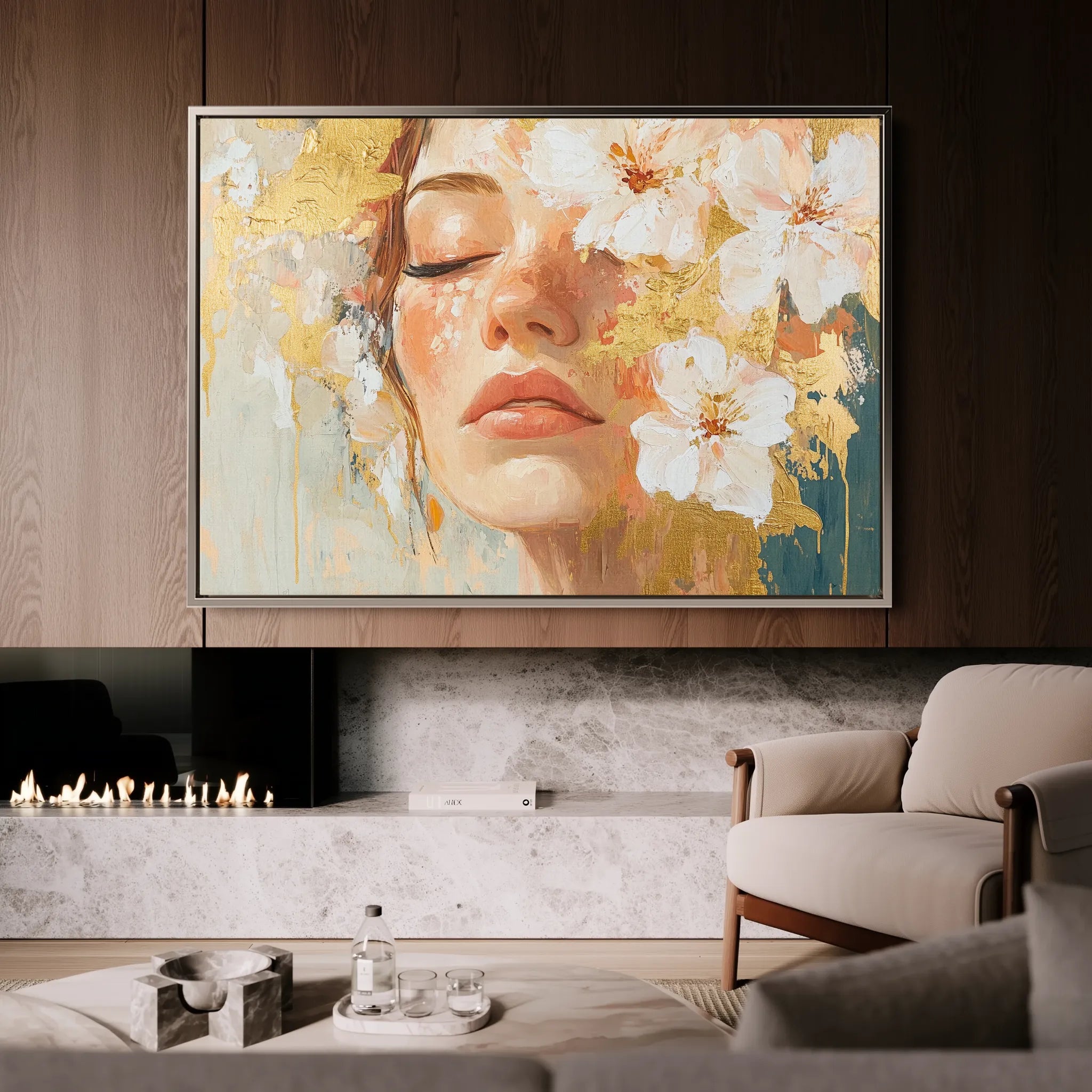 Portrait 136 Canvas Art 60 x 40 cm / Black
