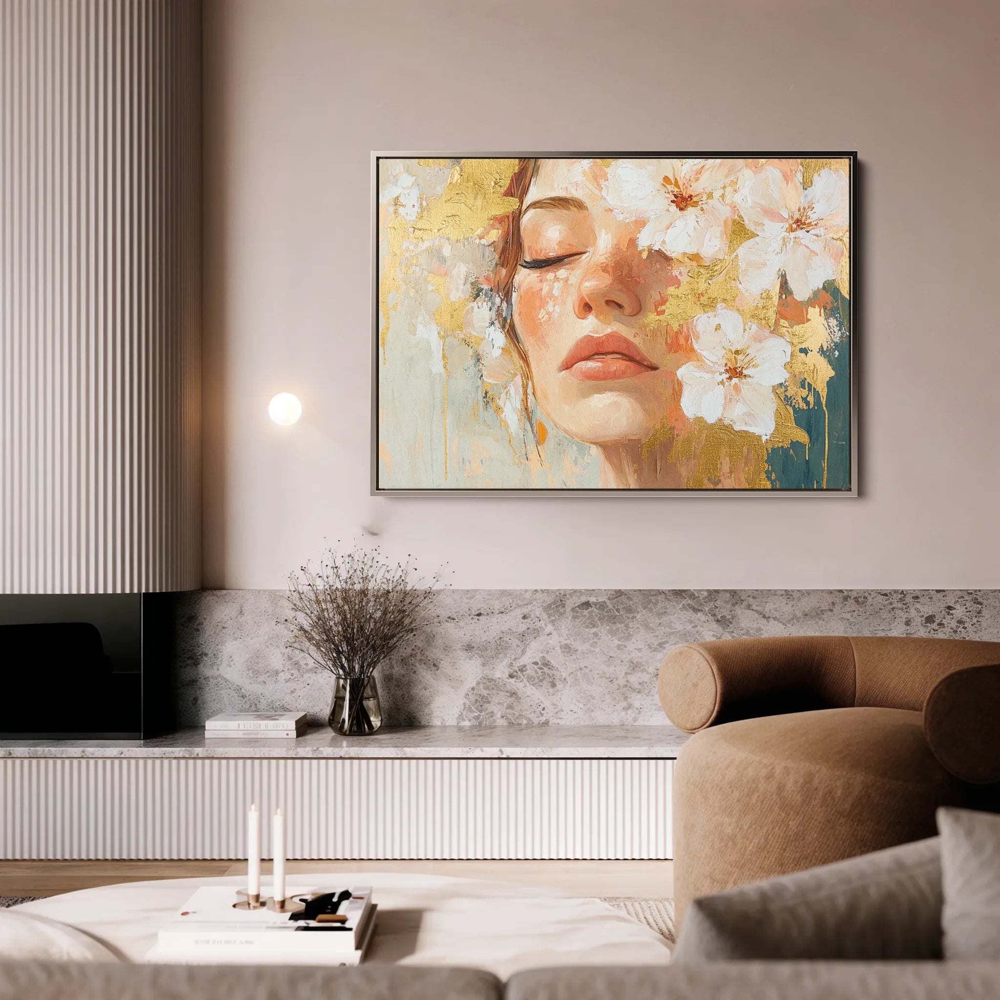 Portrait 136 Canvas Art 60 x 40 cm / Black