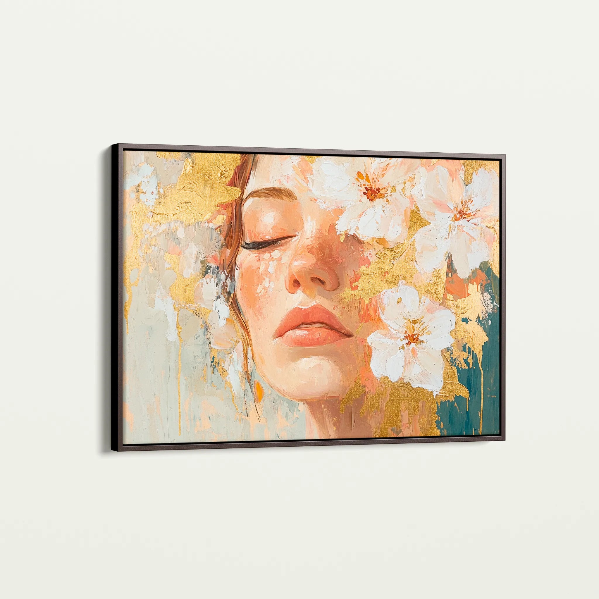 Portrait 136 Canvas Art 60 x 40 cm / Black