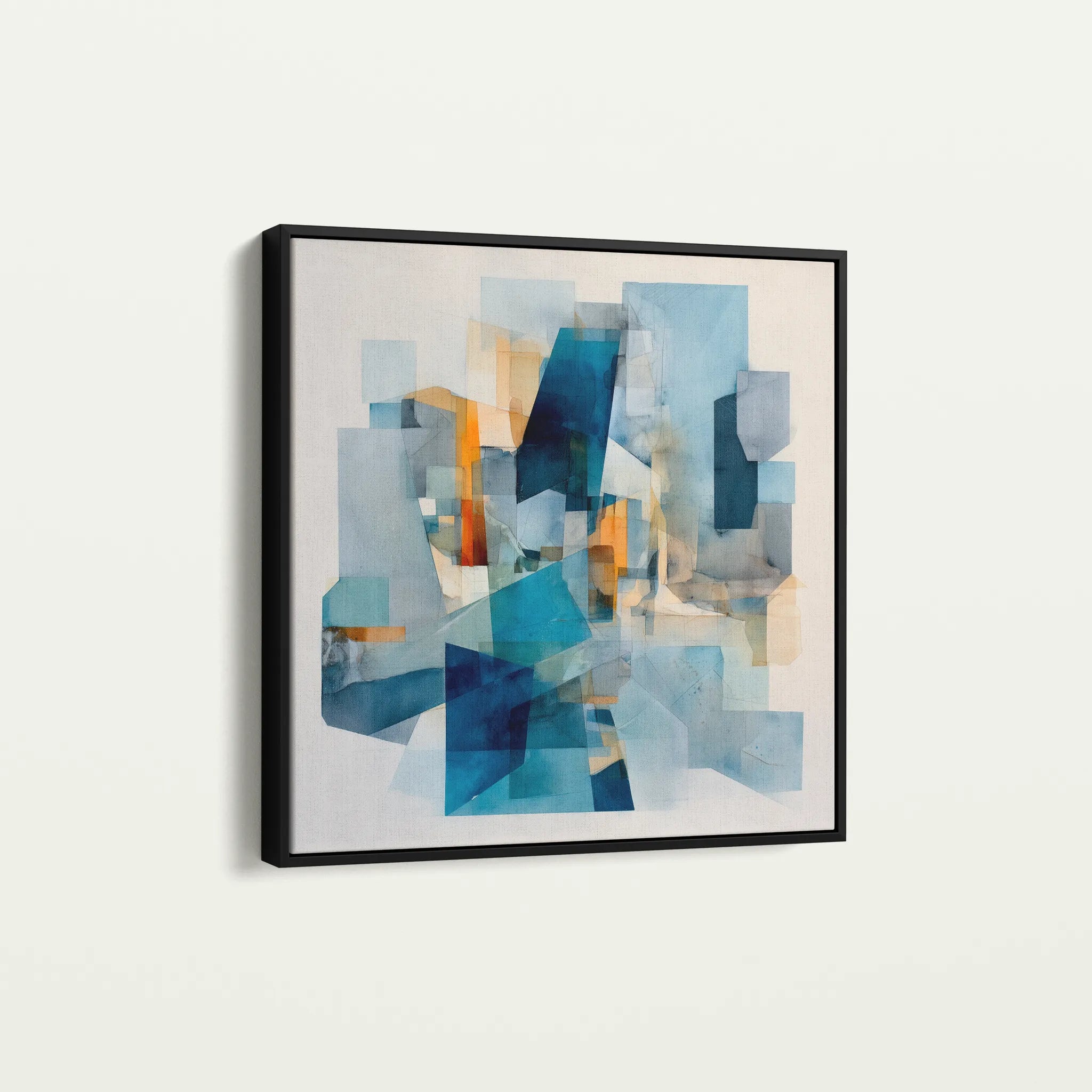 Abstract 1361 Canvas Art 60 x 60 cm / Black