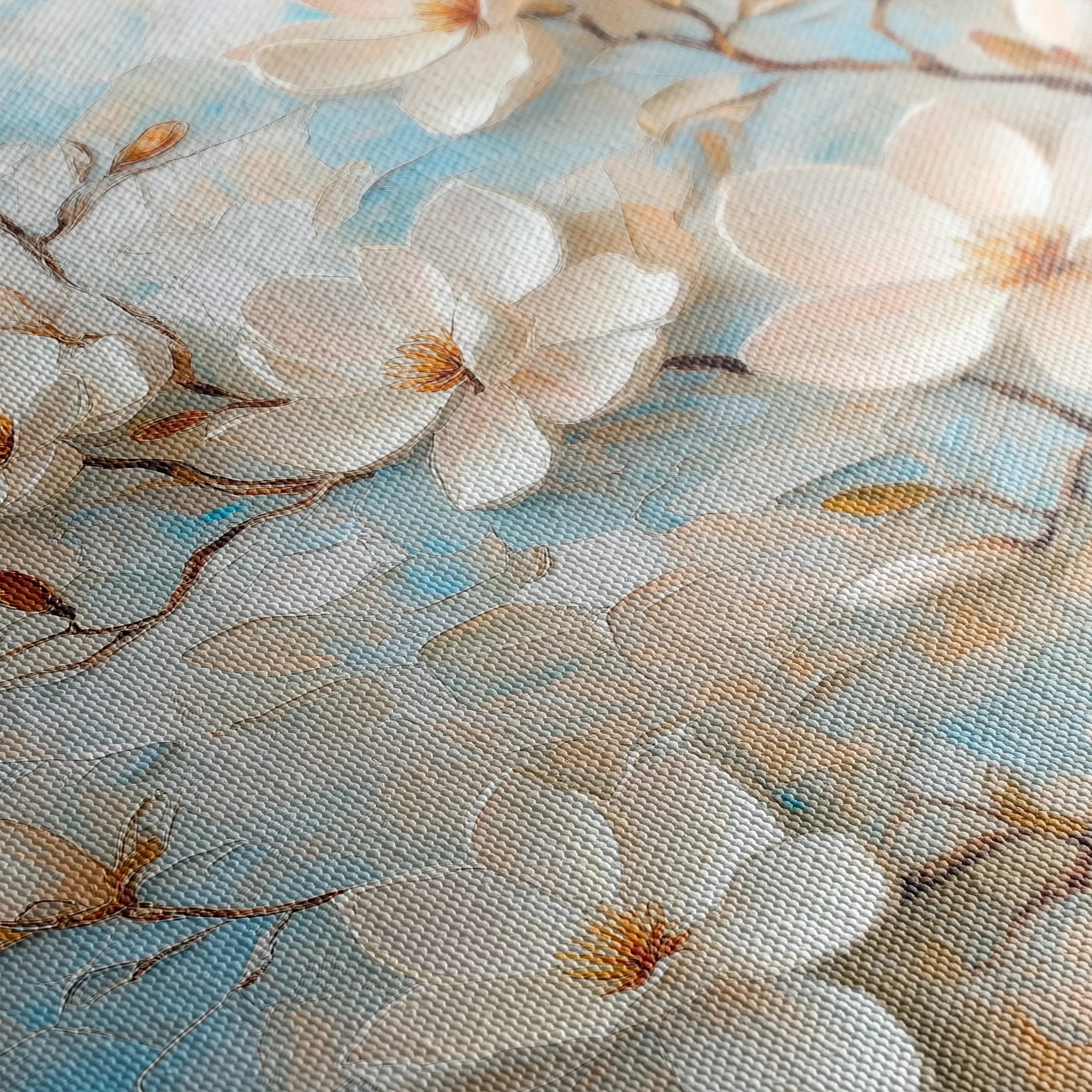 Floral 1368 Canvas Art 60 x 60 cm / Black