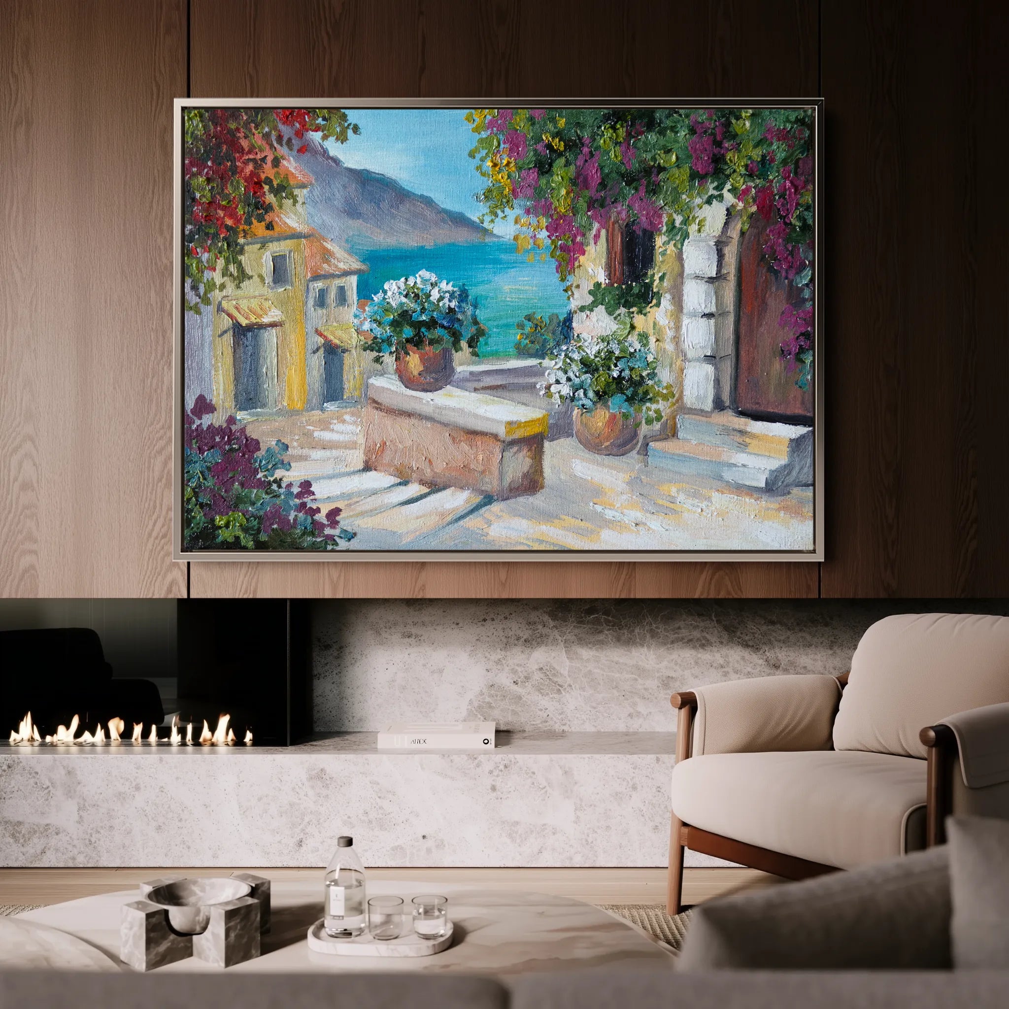 Landscape 137 Canvas Art 60 x 40 cm / Black