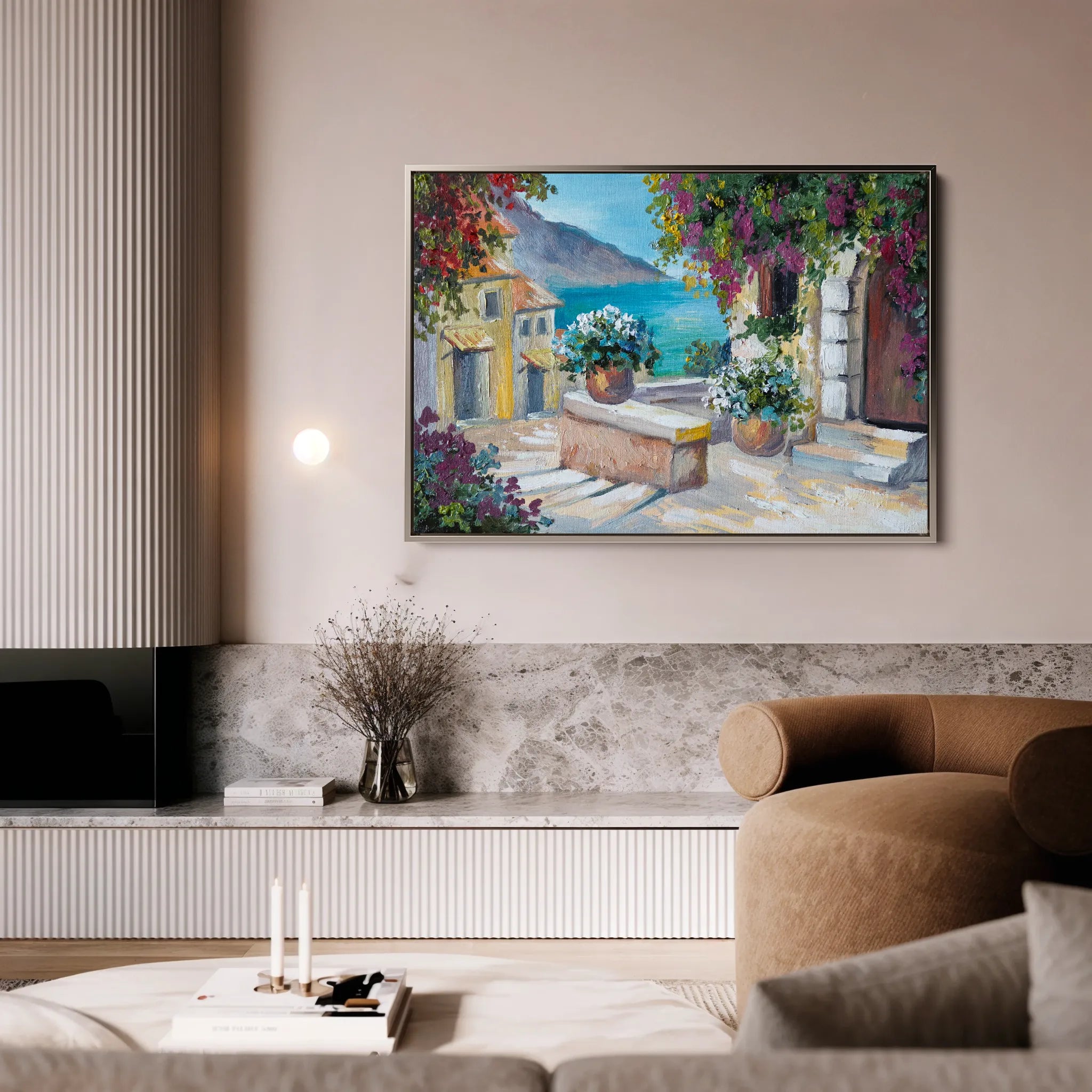 Landscape 137 Canvas Art 60 x 40 cm / Black