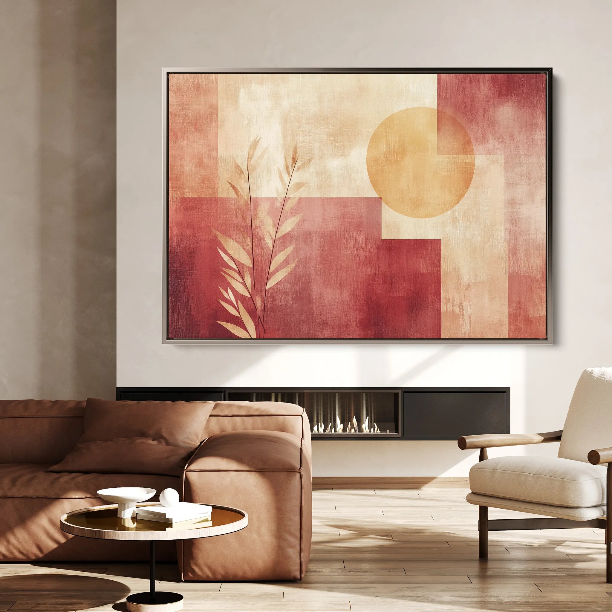 Boho 138 Canvas Art 60 x 40 cm / Black