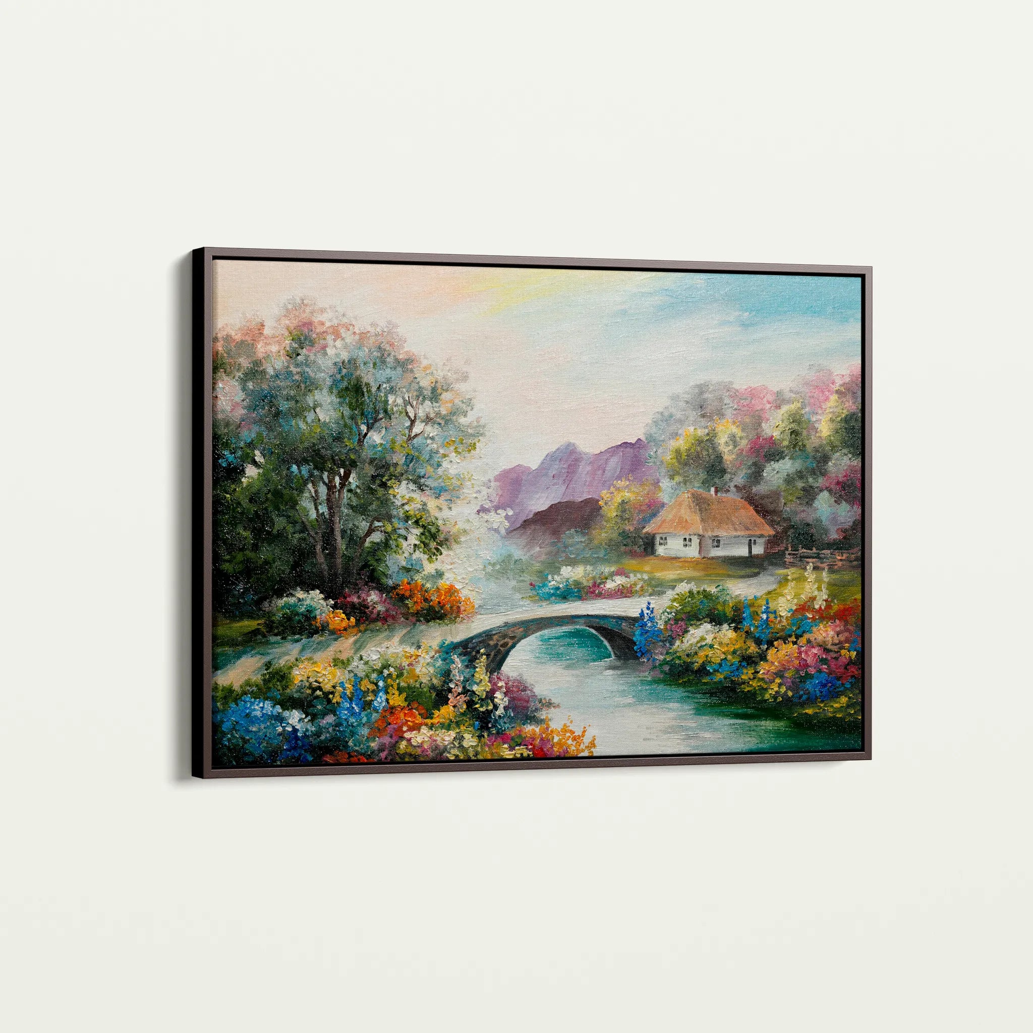Landscape 138 Canvas Art 60 x 40 cm / Black