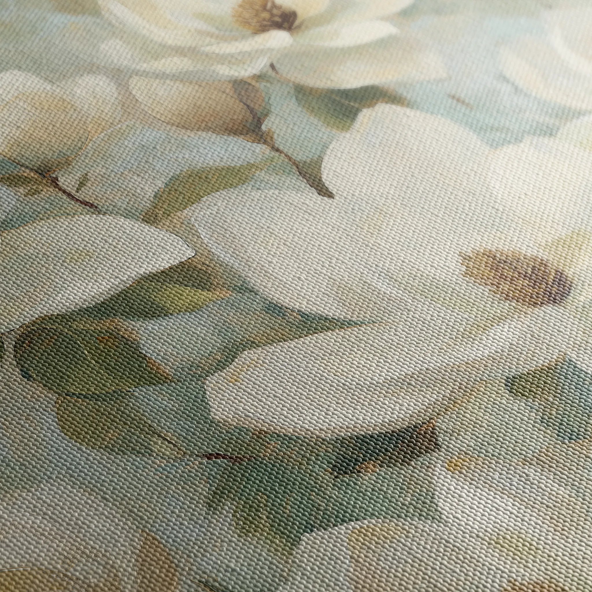 Floral 1387 Canvas Art 60 x 60 cm / Black