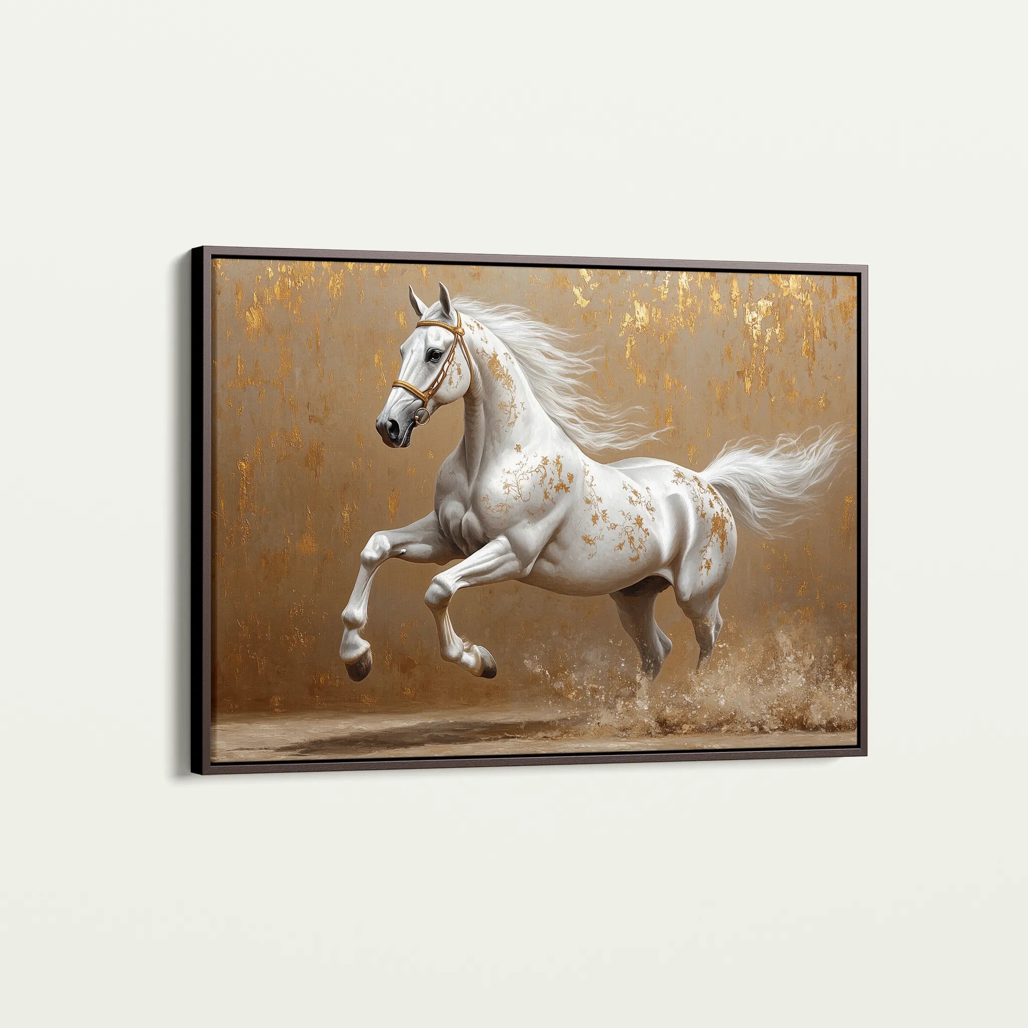 Horses 139 Canvas Art 60 x 40 cm / Black
