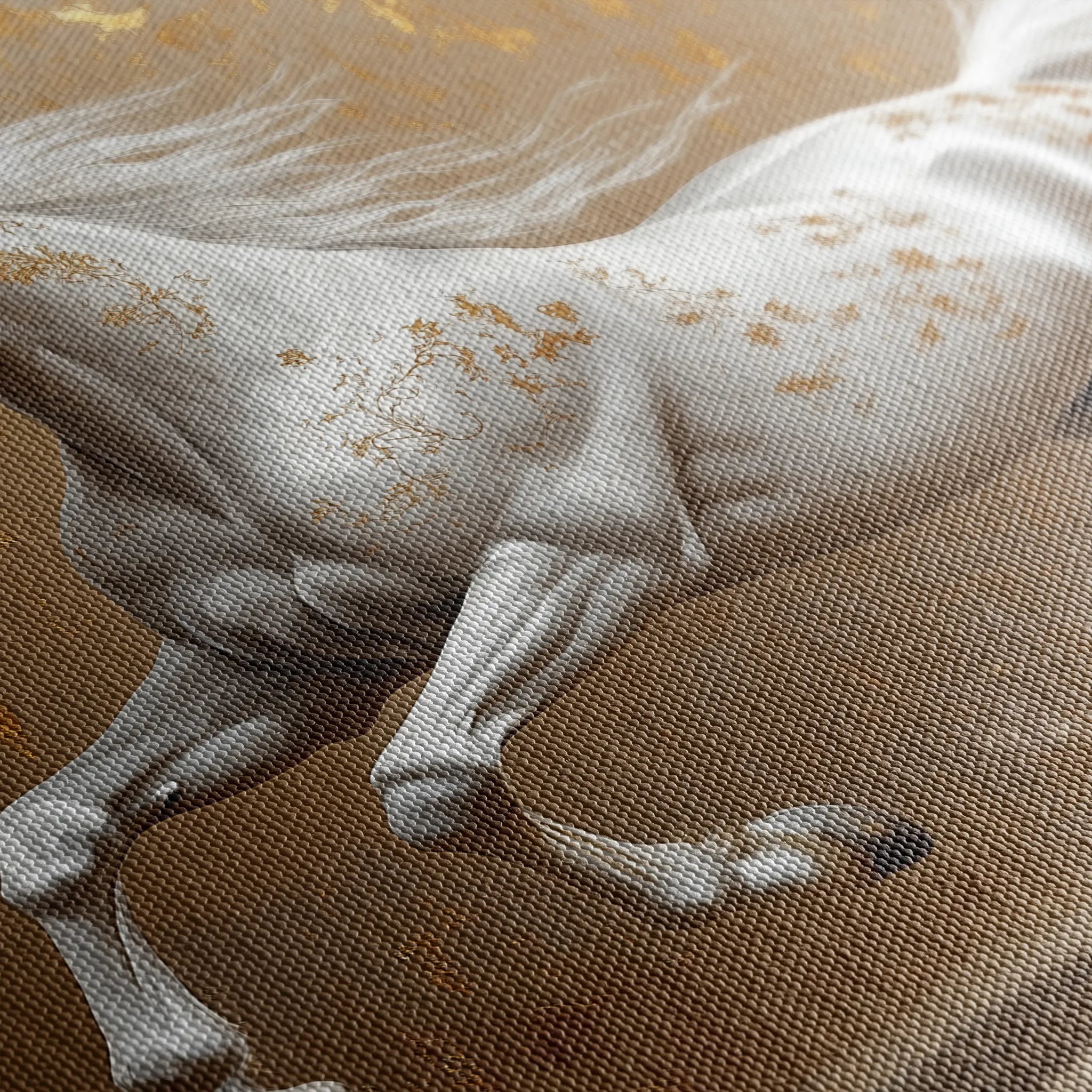 Horses 139 Canvas Art 60 x 40 cm / Black