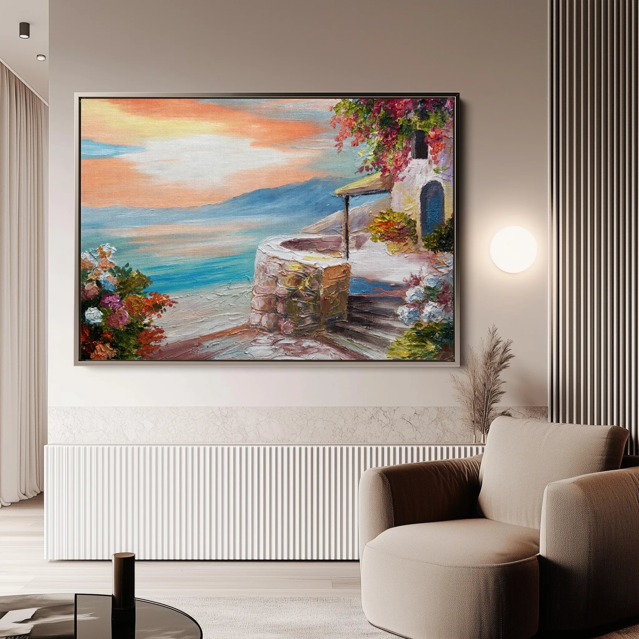 Landscape 139 Canvas Art 60 x 40 cm / Black