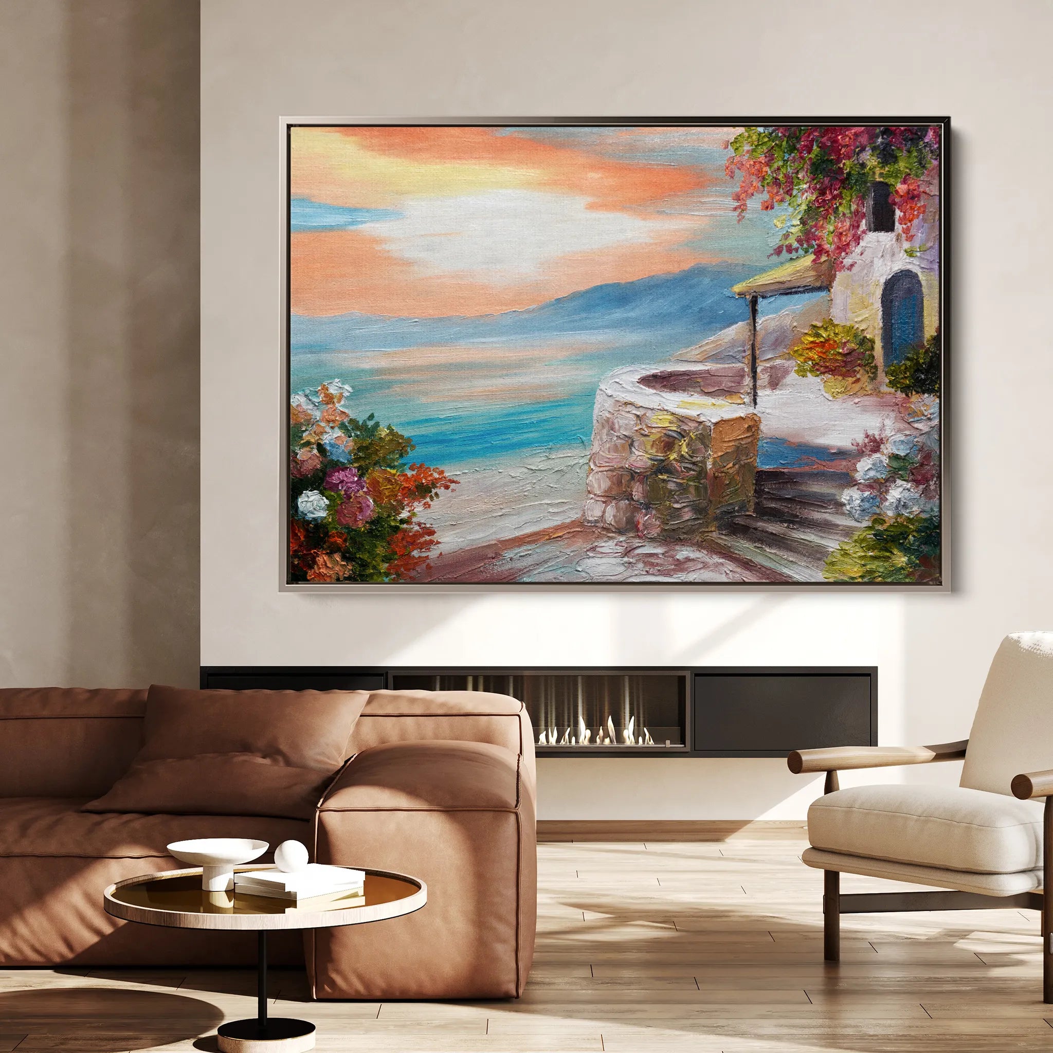 Landscape 139 Canvas Art 60 x 40 cm / Black