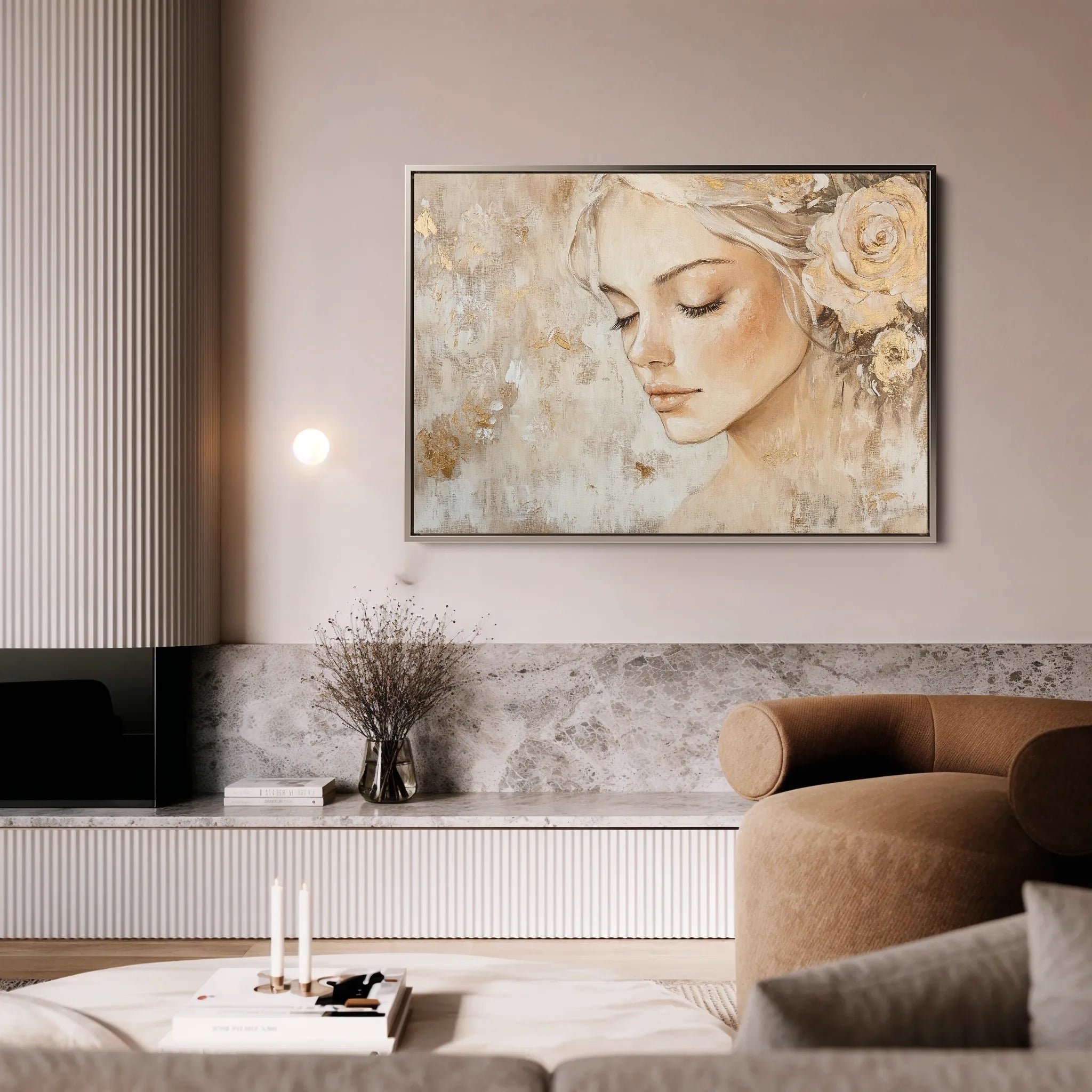 Portrait 139 Canvas Art 60 x 40 cm / Black