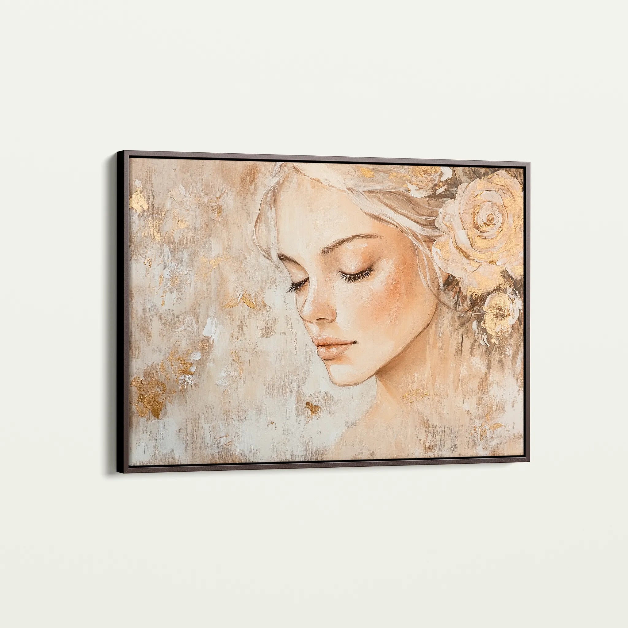 Portrait 139 Canvas Art 60 x 40 cm / Black