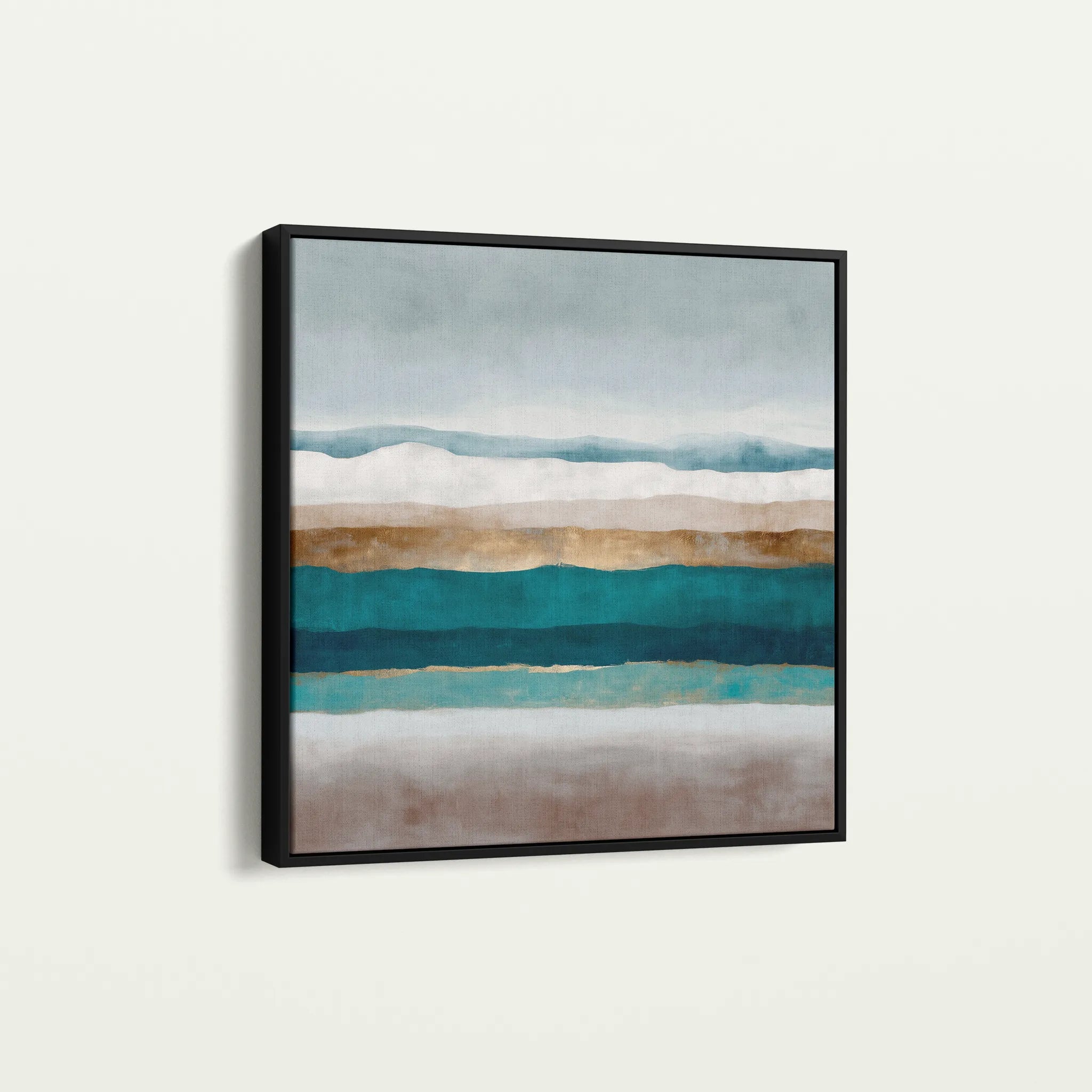 Abstract 1391 Canvas Art 60 x 60 cm / Black