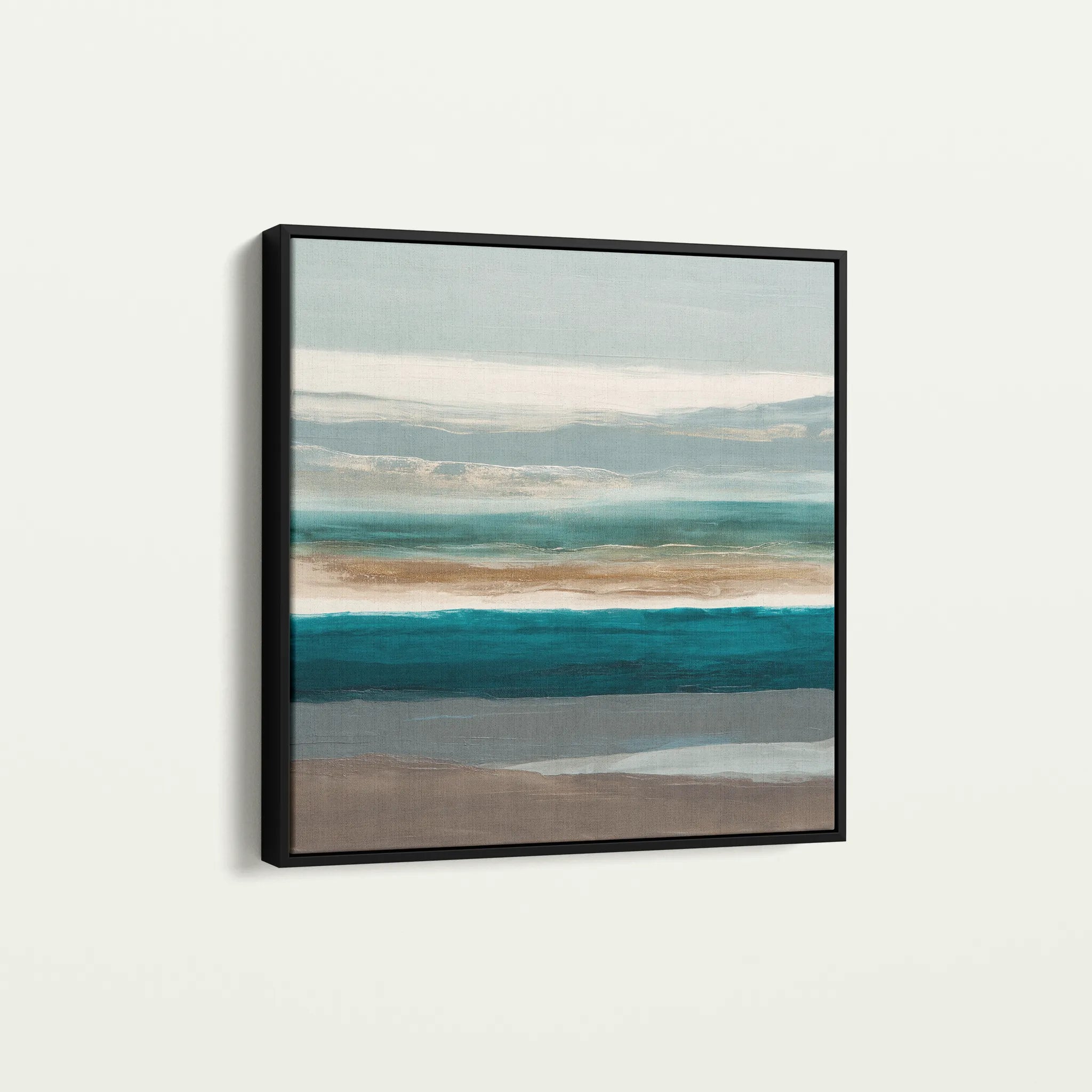Abstract 1393 Canvas Art 60 x 60 cm / Black