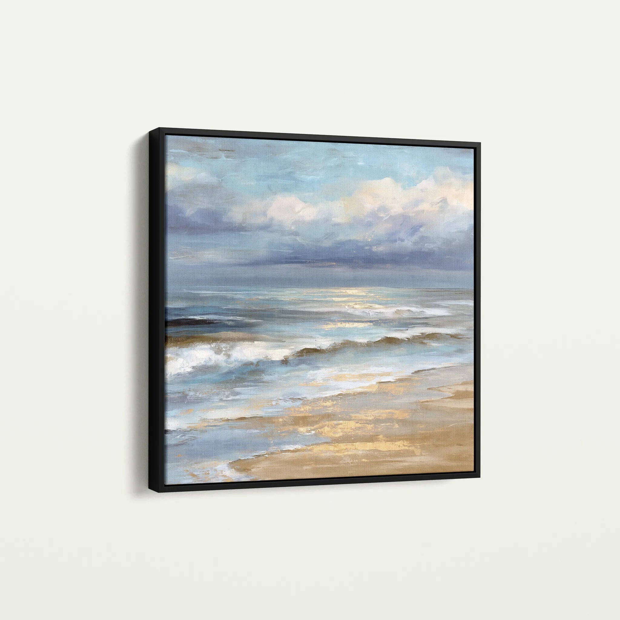 Abstract 1399 Canvas Art 60 x 60 cm / Black
