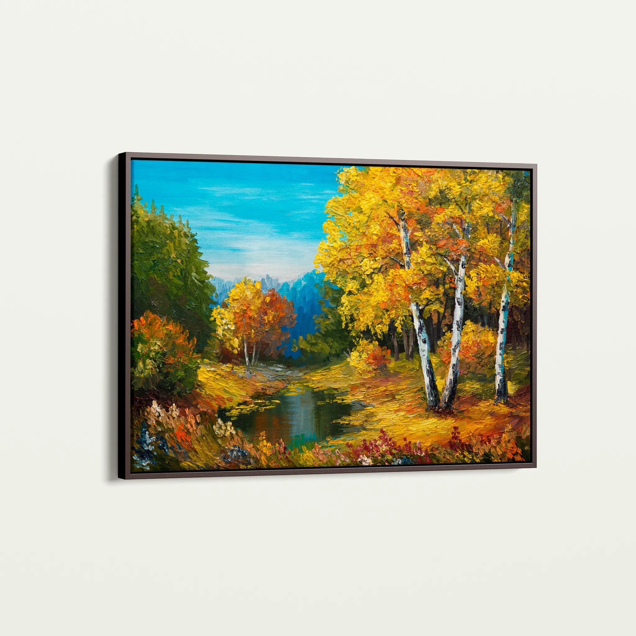 Landscape 140 Canvas Art 60 x 40 cm / Black