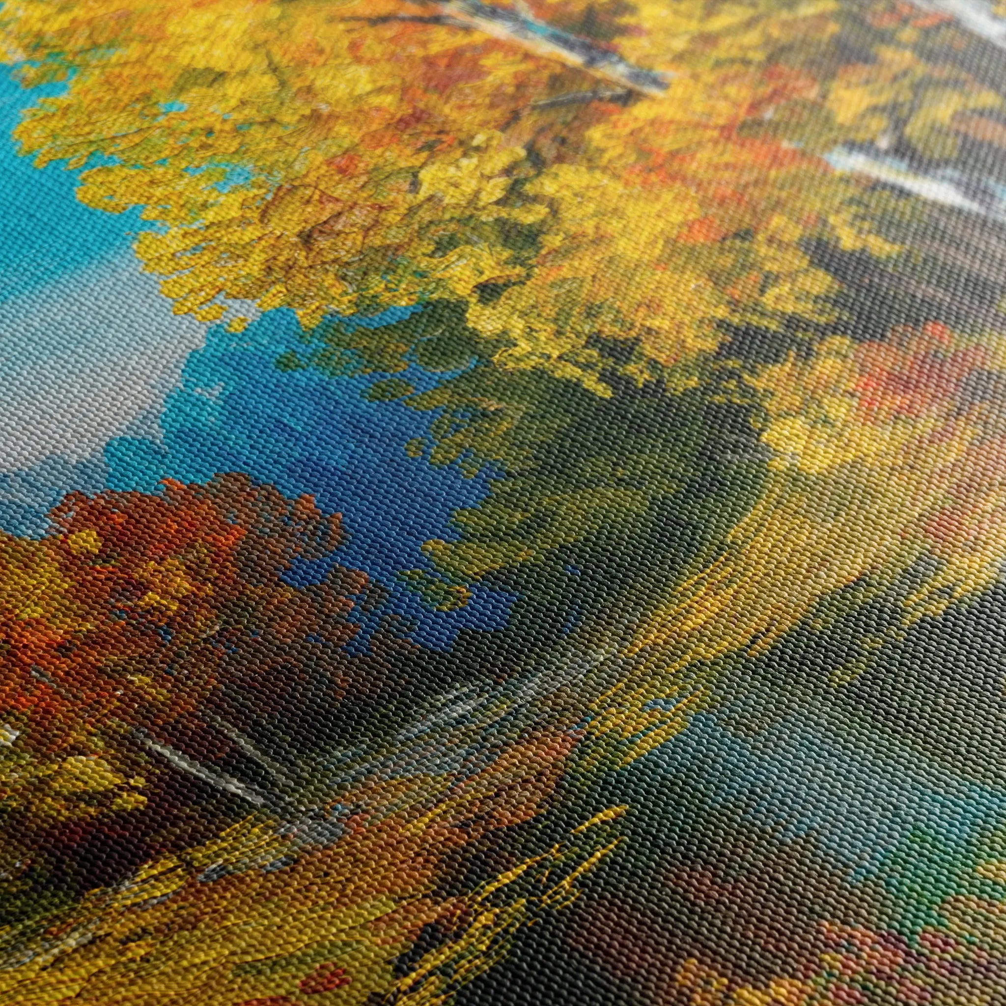 Landscape 140 Canvas Art 60 x 40 cm / Black