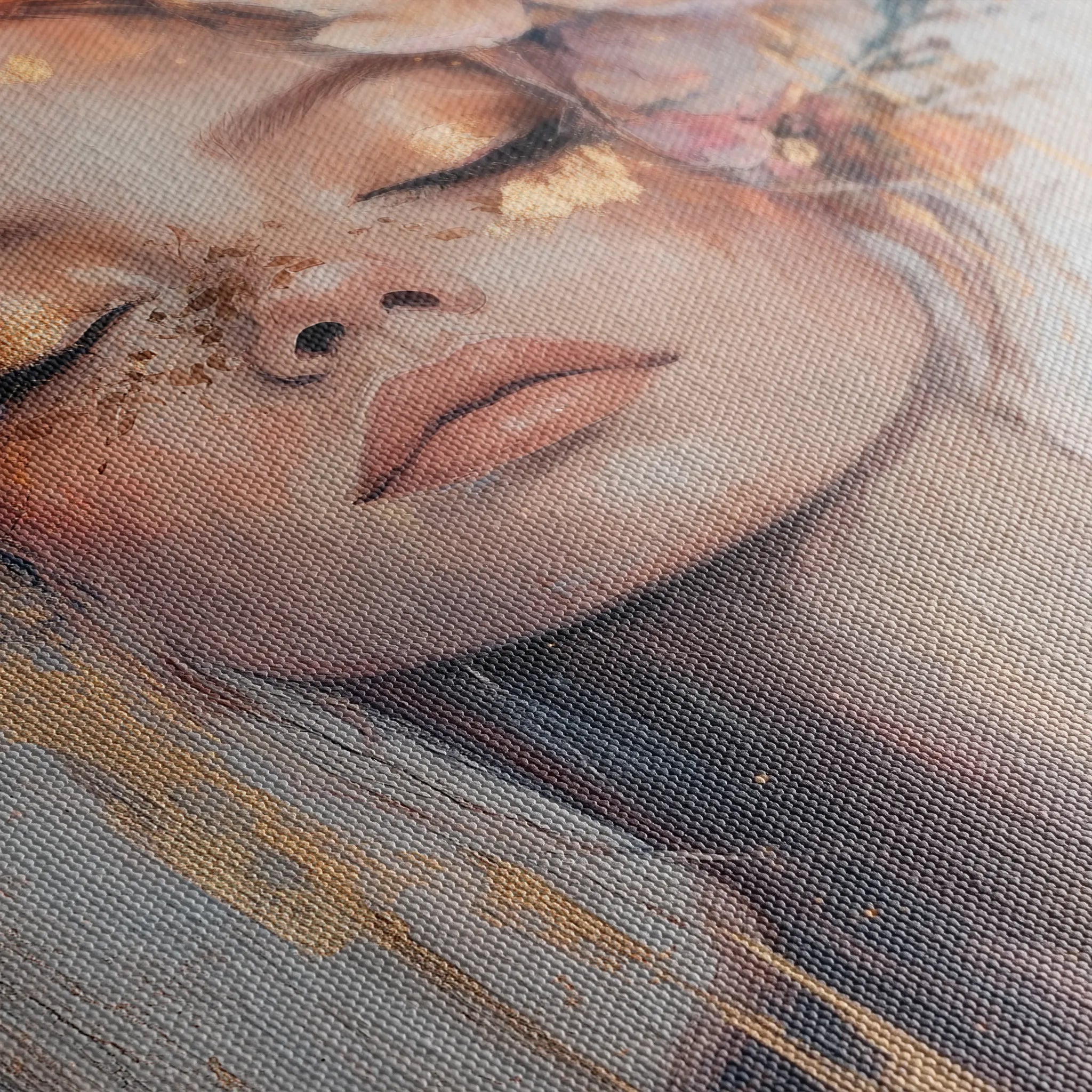 Portrait 140 Canvas Art 60 x 40 cm / Black