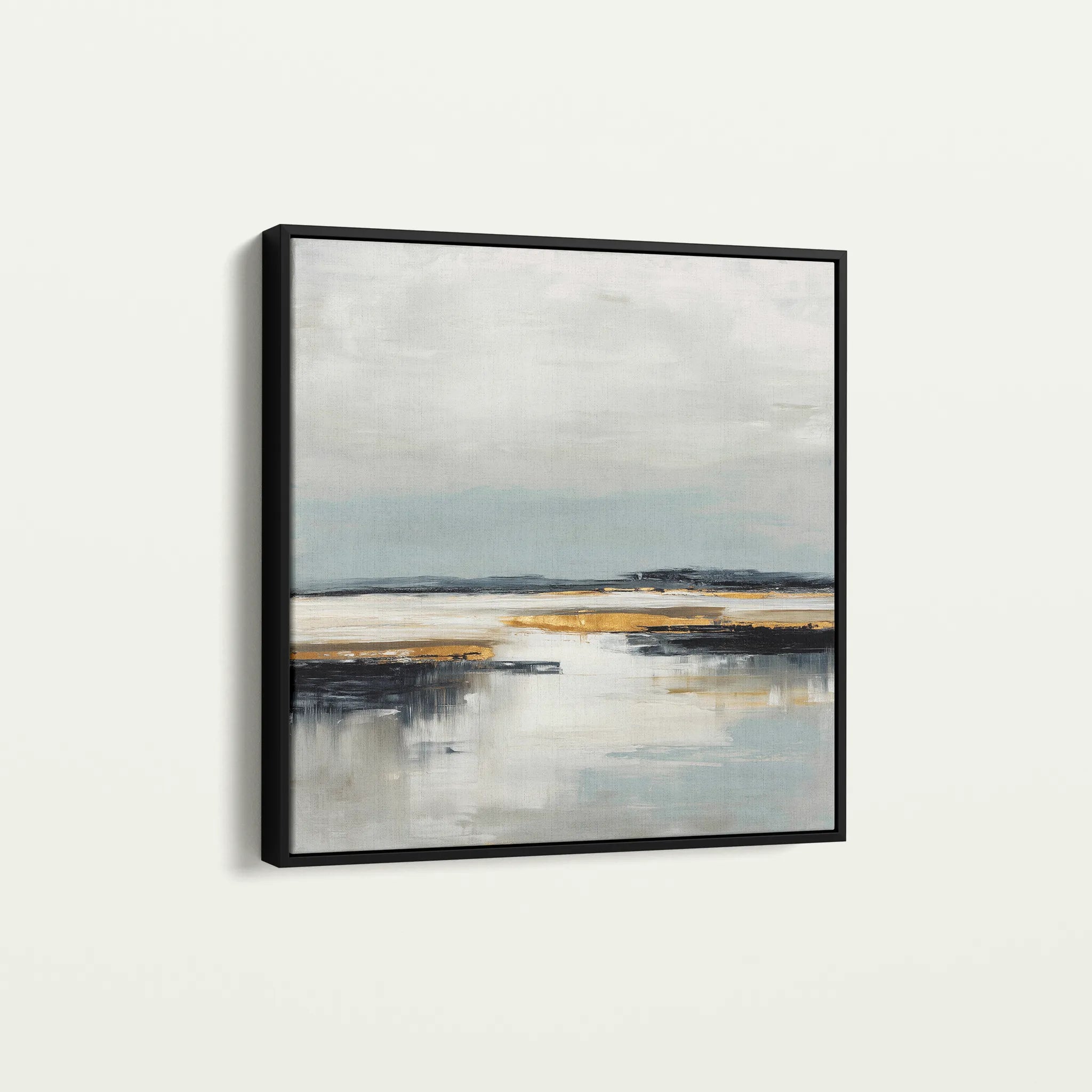 Abstract 1401 Canvas Art 60 x 60 cm / Black