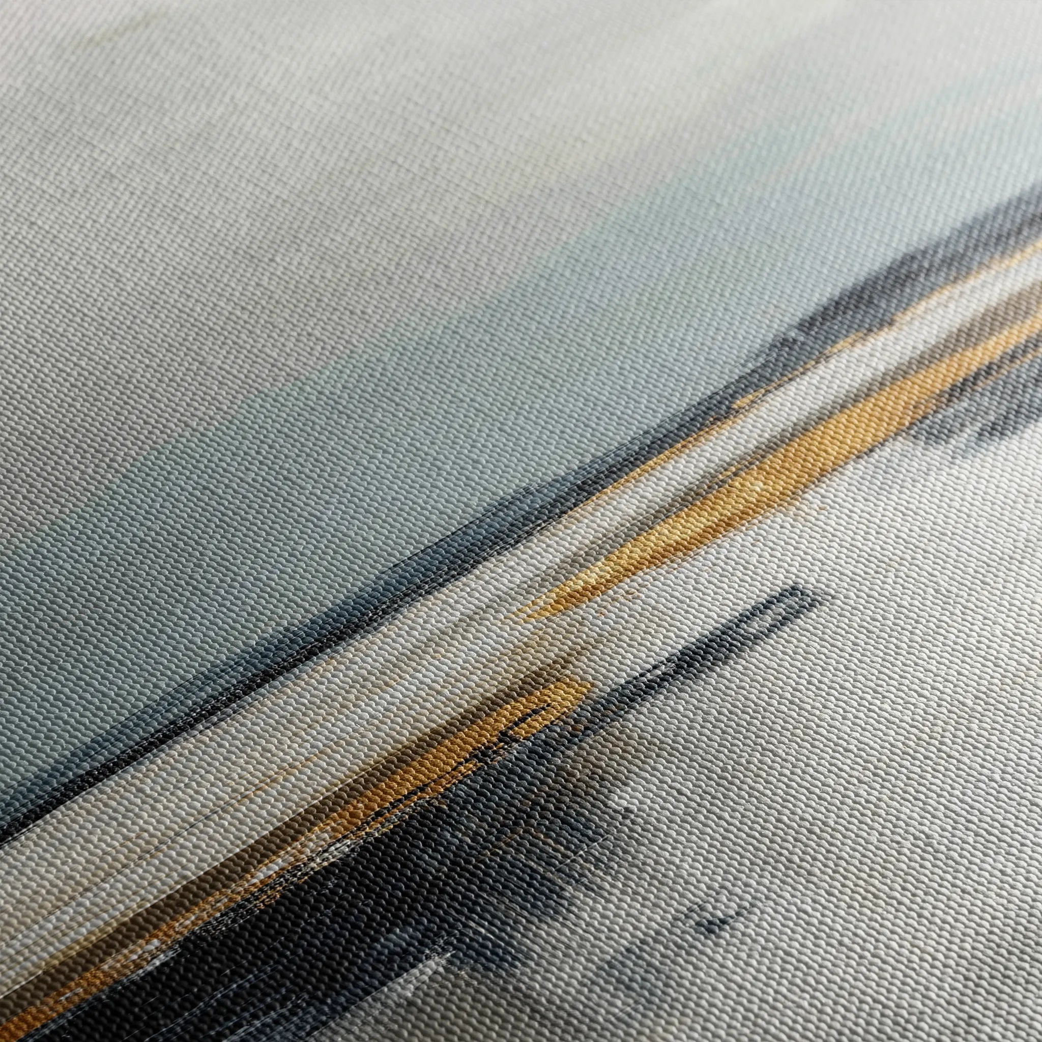 Abstract 1401 Canvas Art 60 x 60 cm / Black