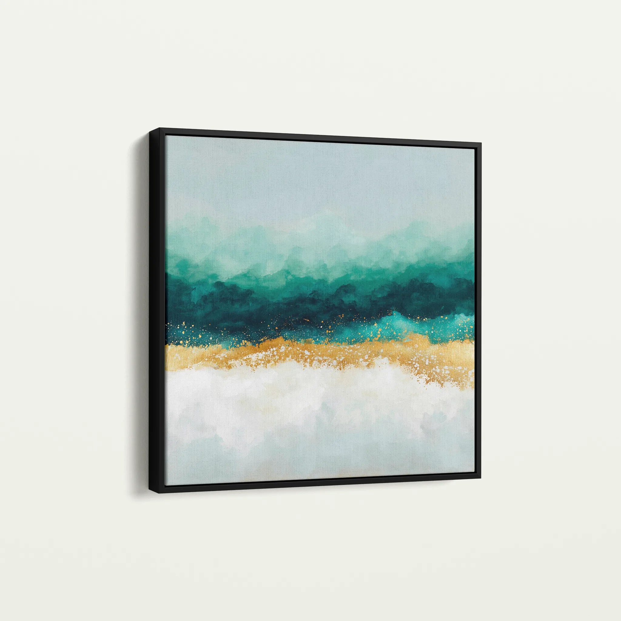 Abstract 1403 Canvas Art 60 x 60 cm / Black