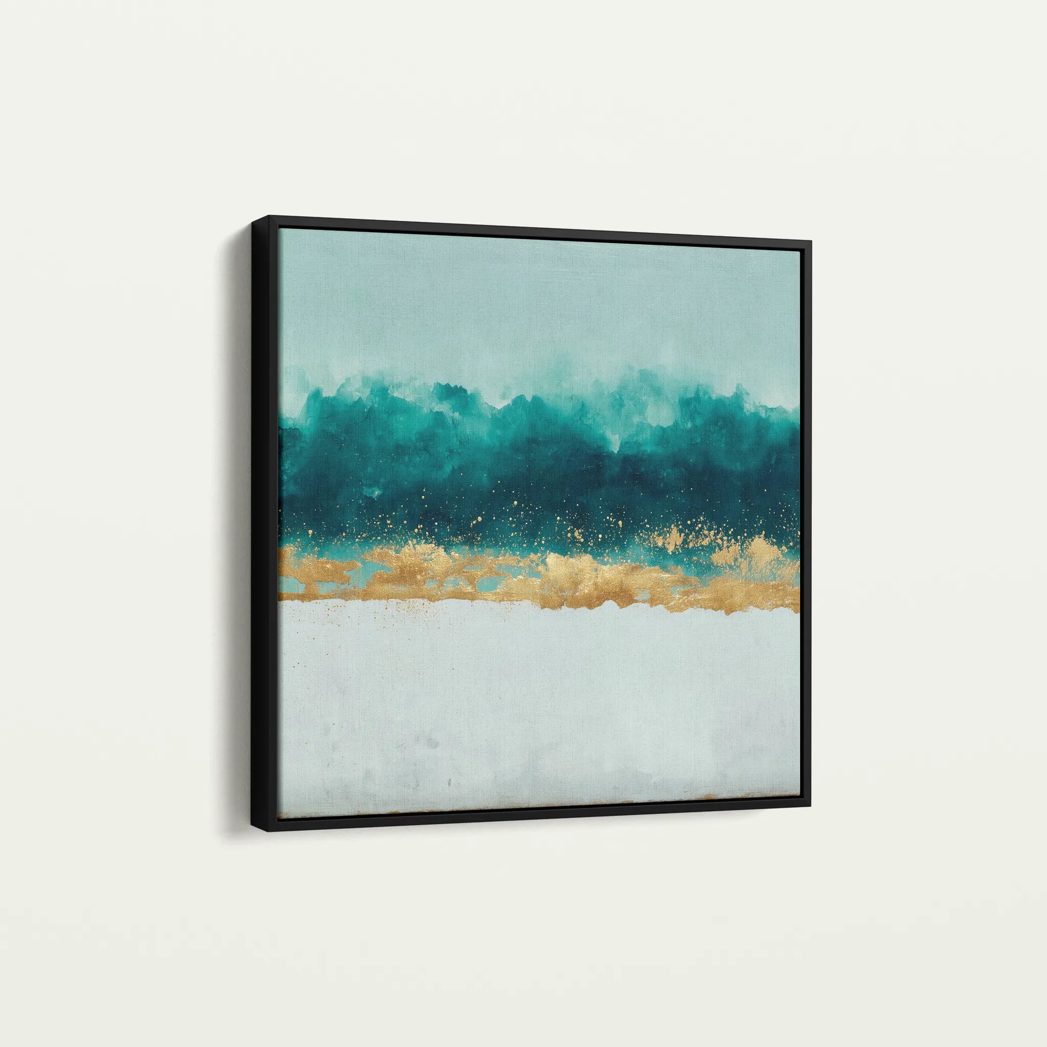 Abstract 1404 Canvas Art 60 x 60 cm / Black