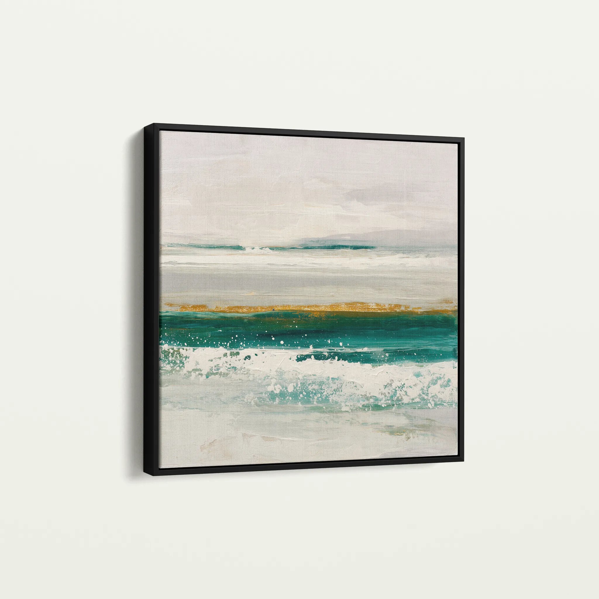 Abstract 1408 Canvas Art 60 x 60 cm / Black