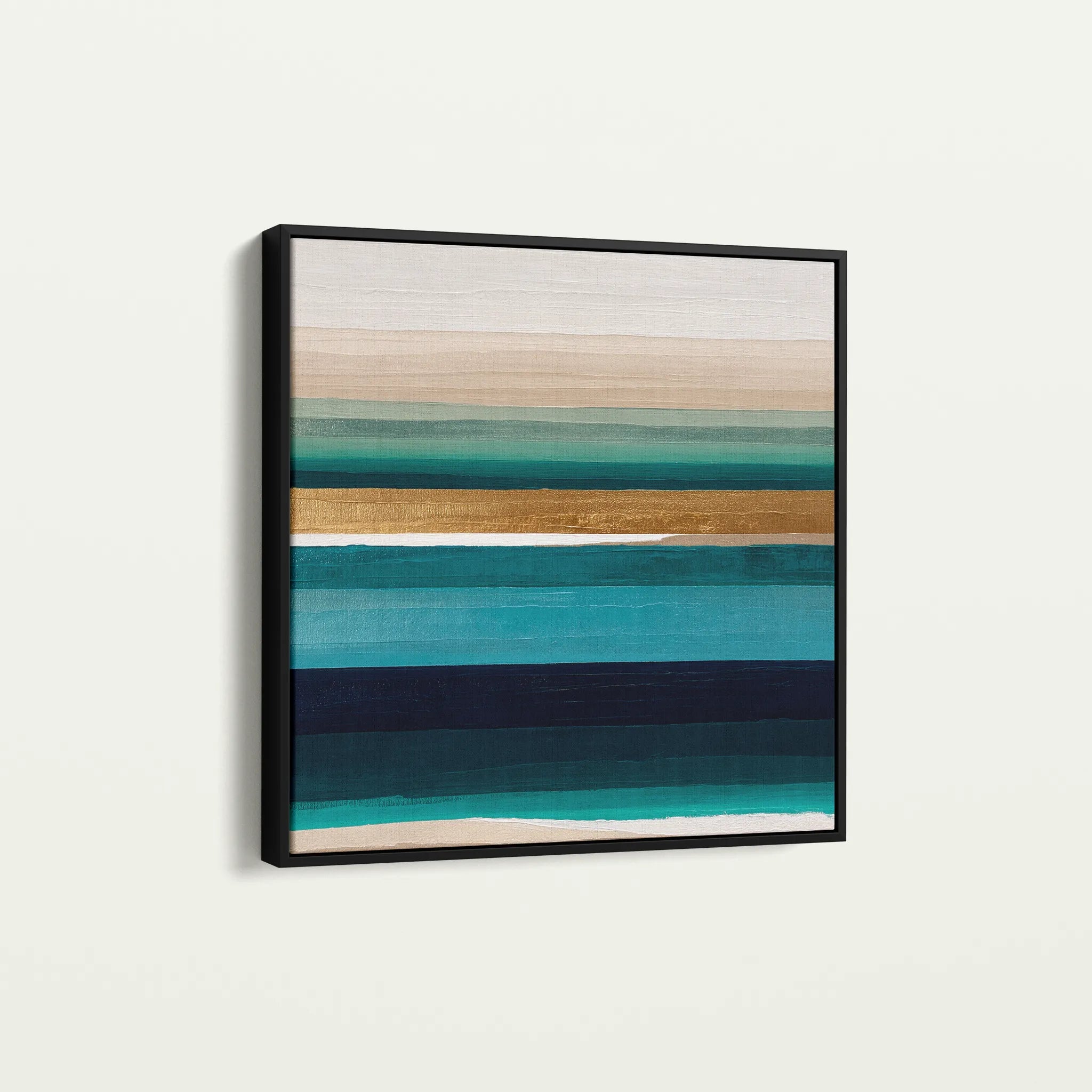 Abstract 1409 Canvas Art 60 x 60 cm / Black