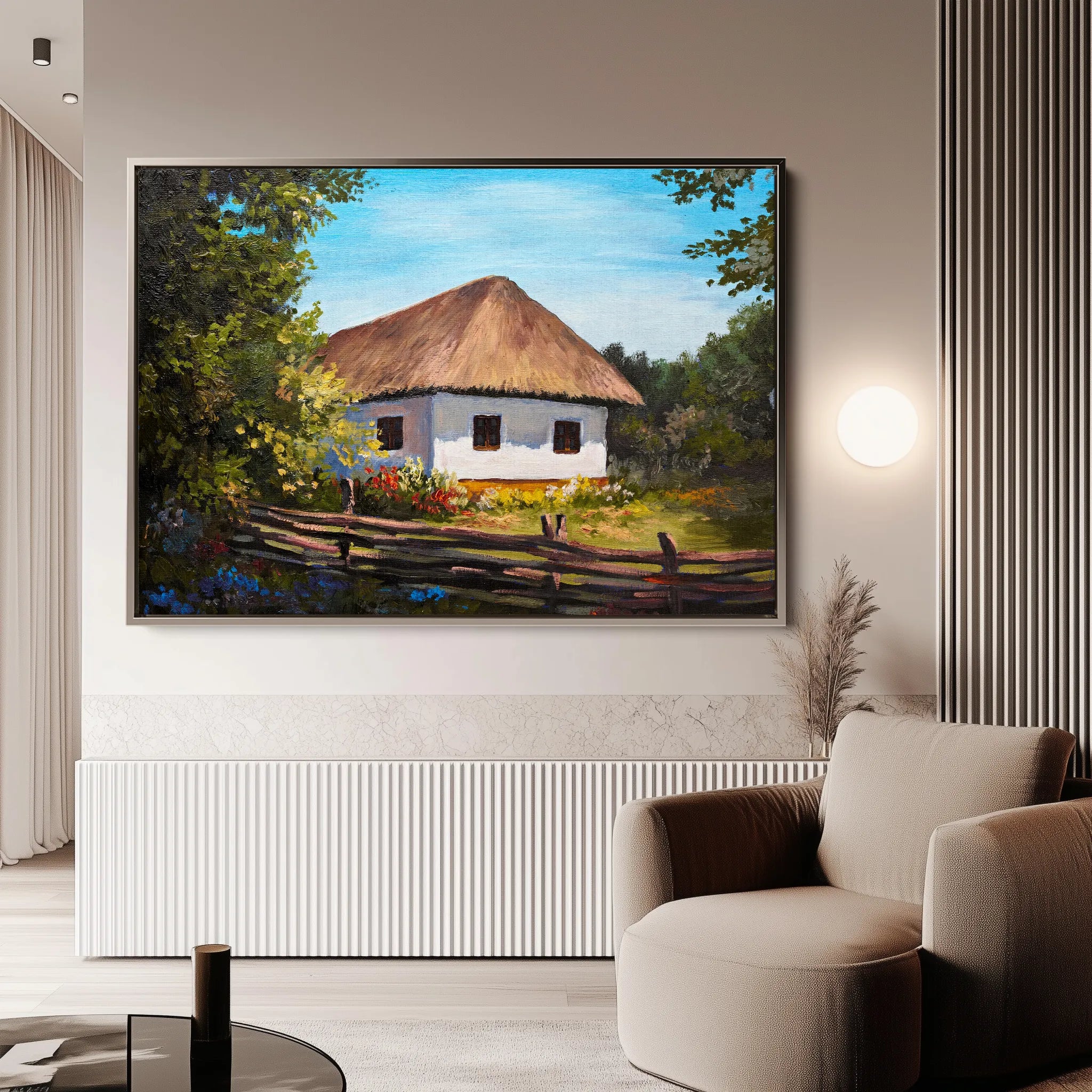 Landscape 141 Canvas Art 60 x 40 cm / Black