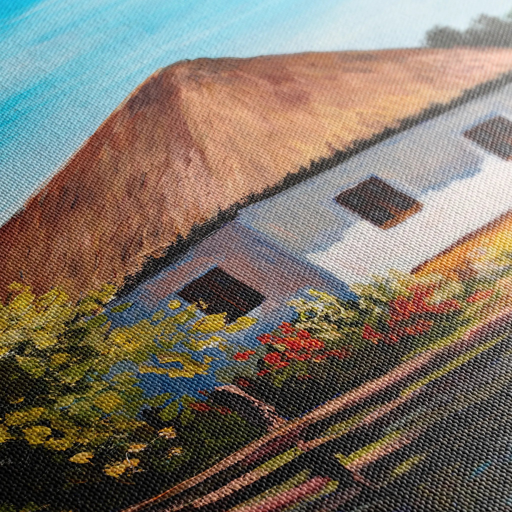 Landscape 141 Canvas Art 60 x 40 cm / Black