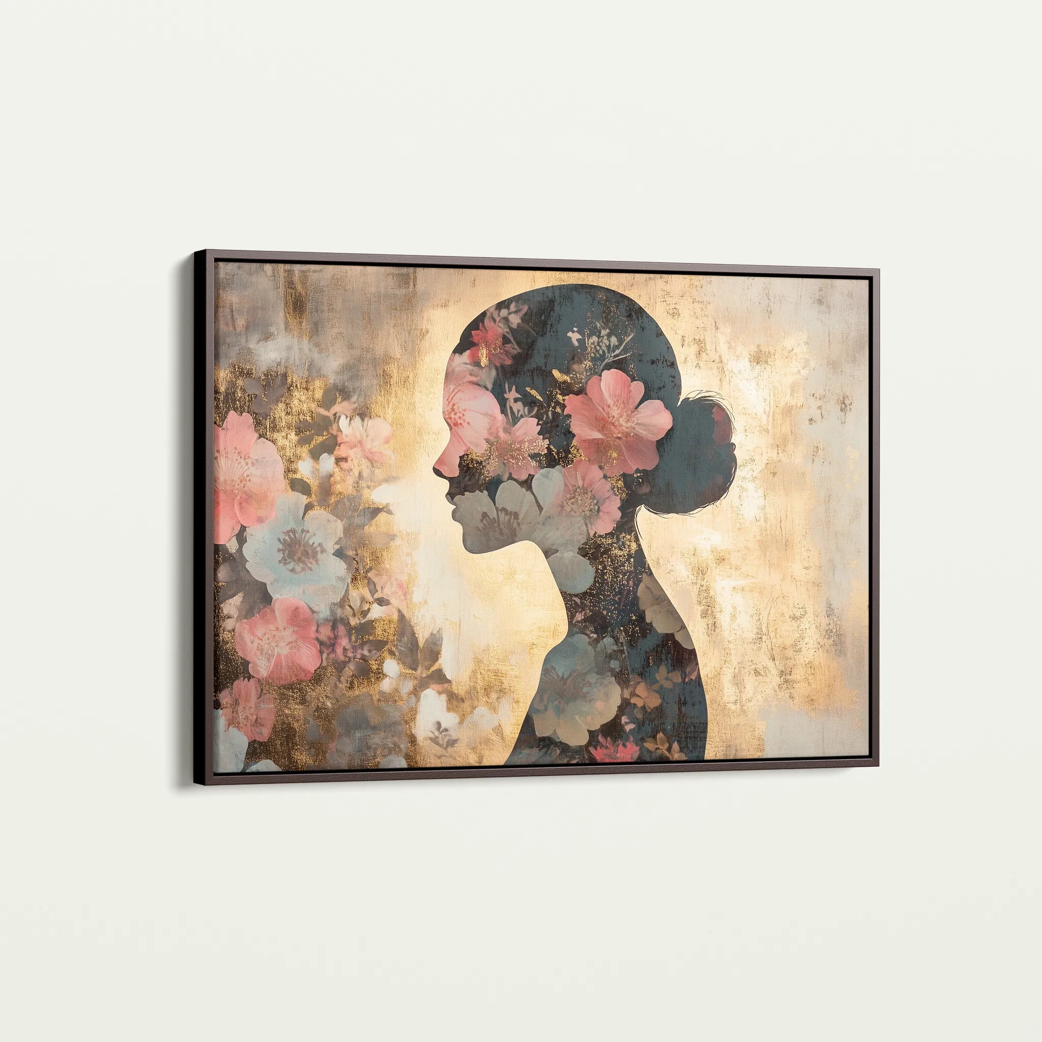 Portrait 141 Canvas Art 60 x 40 cm / Black