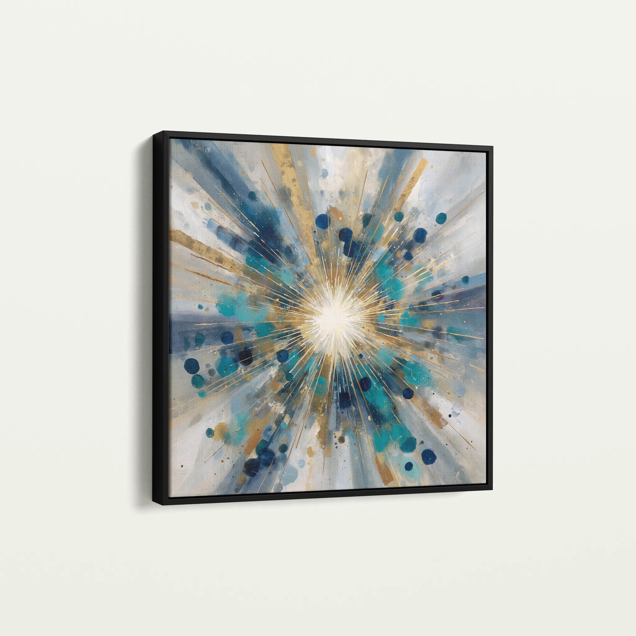 Abstract 1410 Canvas Art 60 x 60 cm / Black