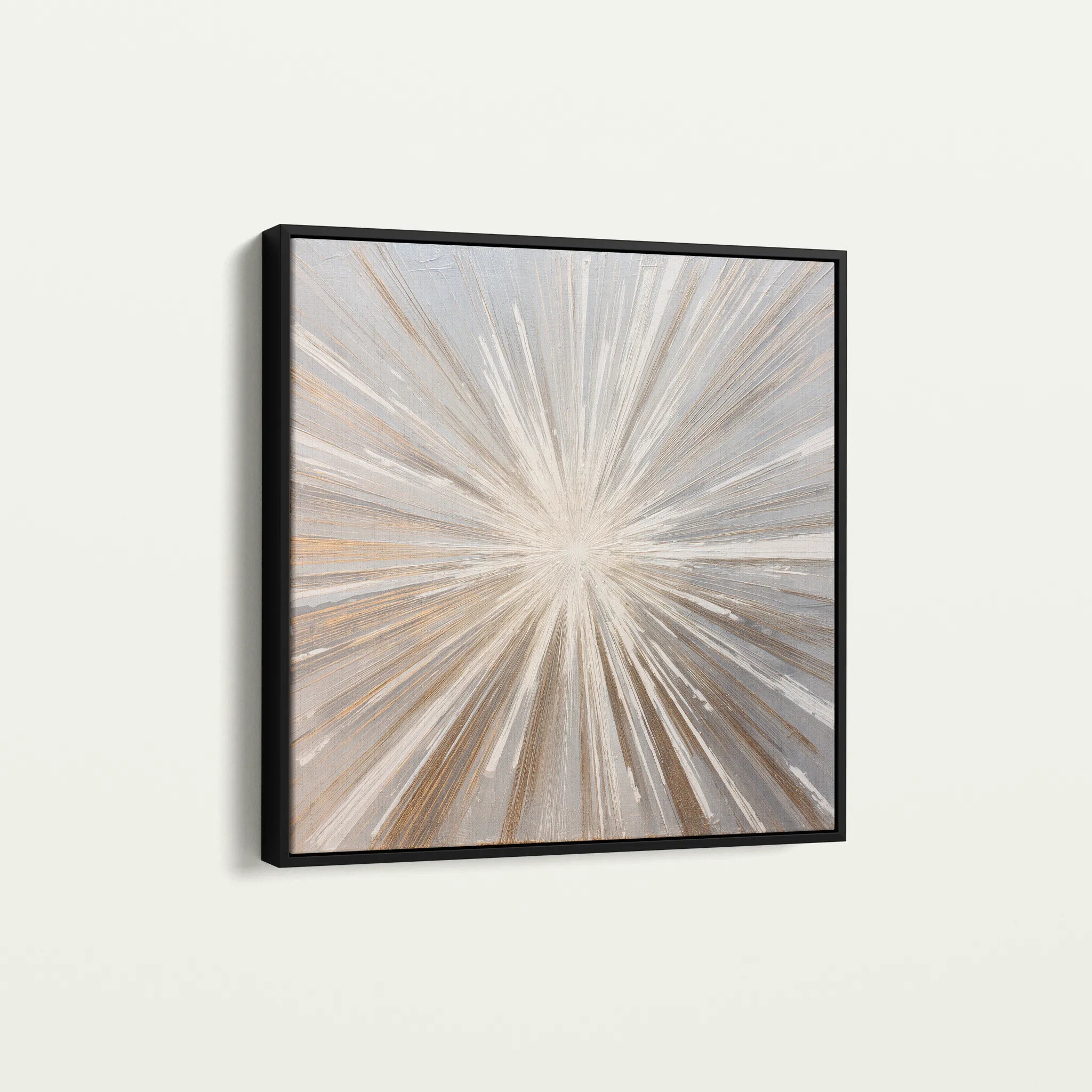 Abstract 1412 Canvas Art 60 x 60 cm / Black