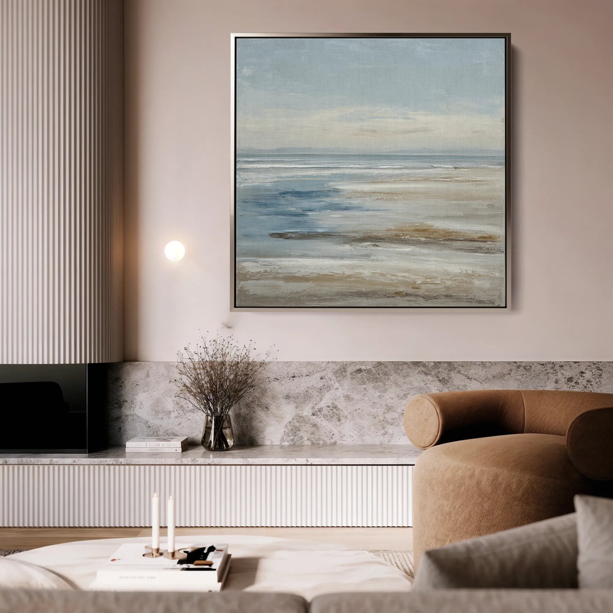 Abstract 1426 Canvas Art 60 x 60 cm / Black