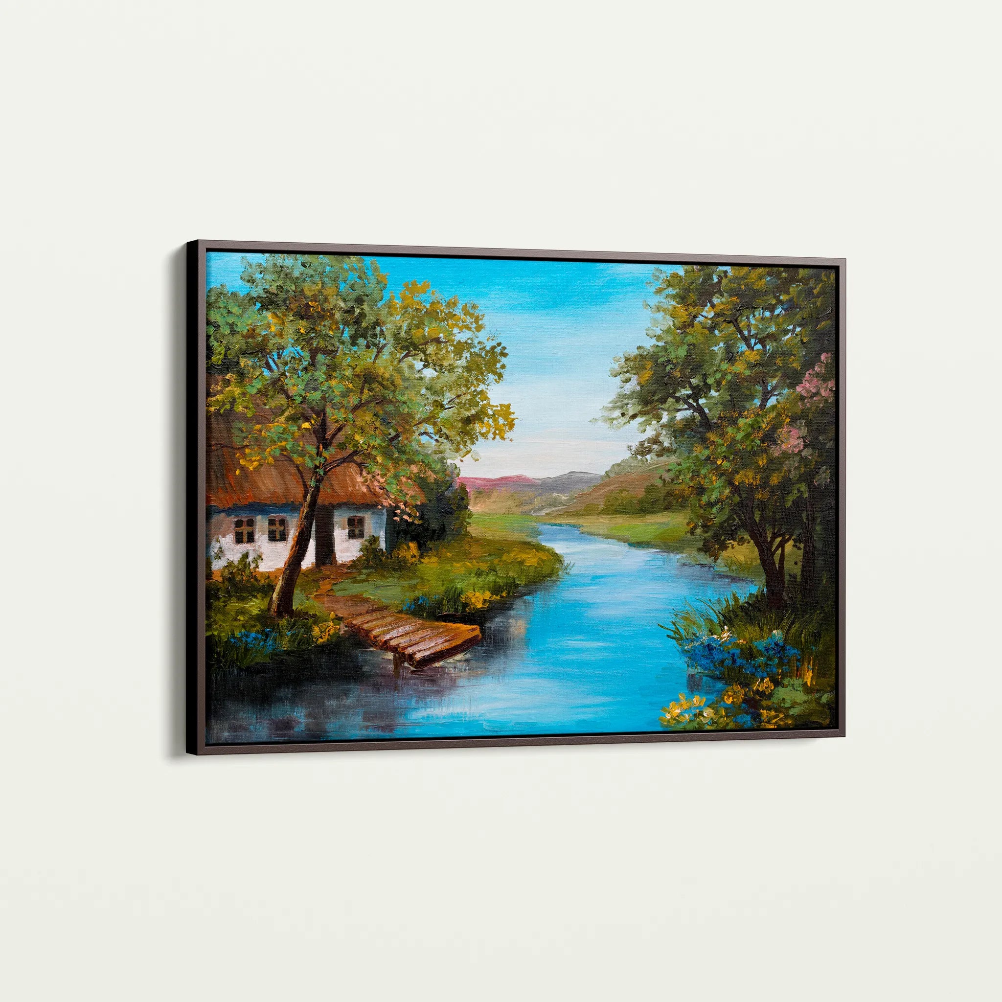 Landscape 143 Canvas Art 60 x 40 cm / Black