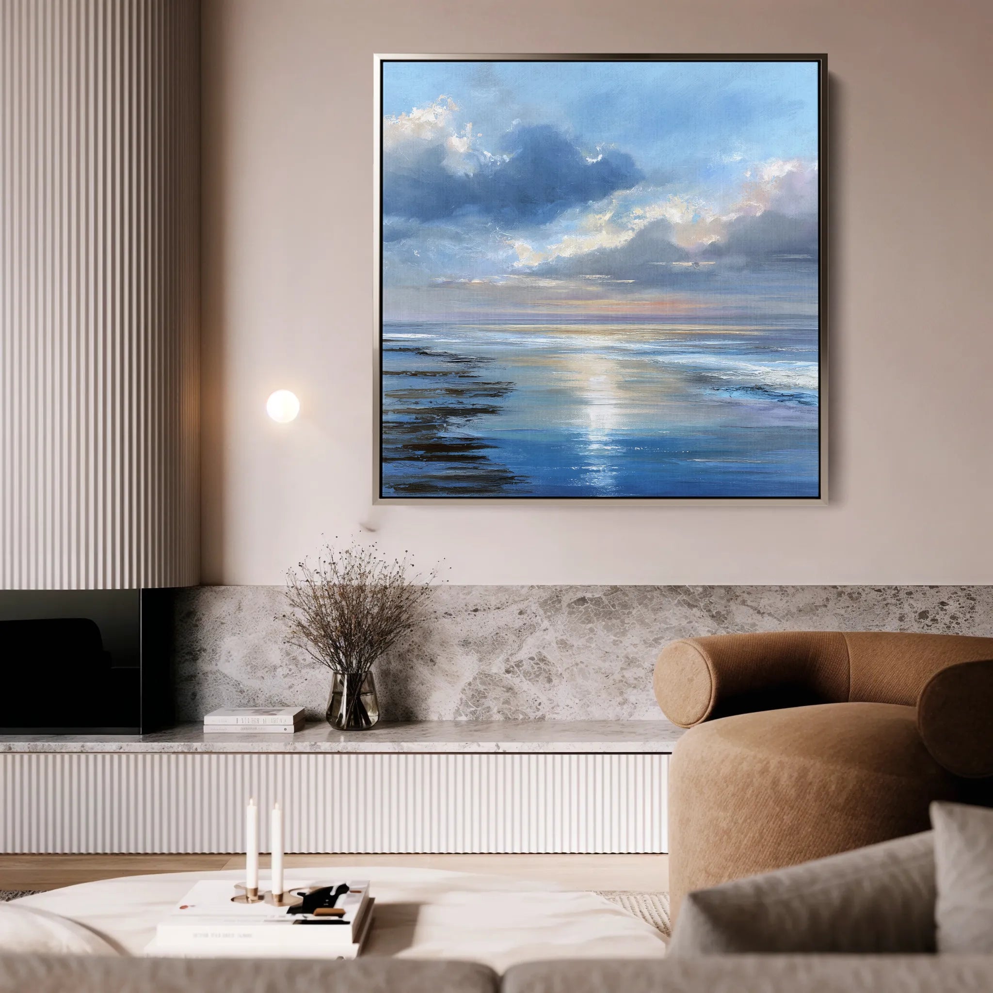 Abstract 1432 Canvas Art 60 x 60 cm / Black