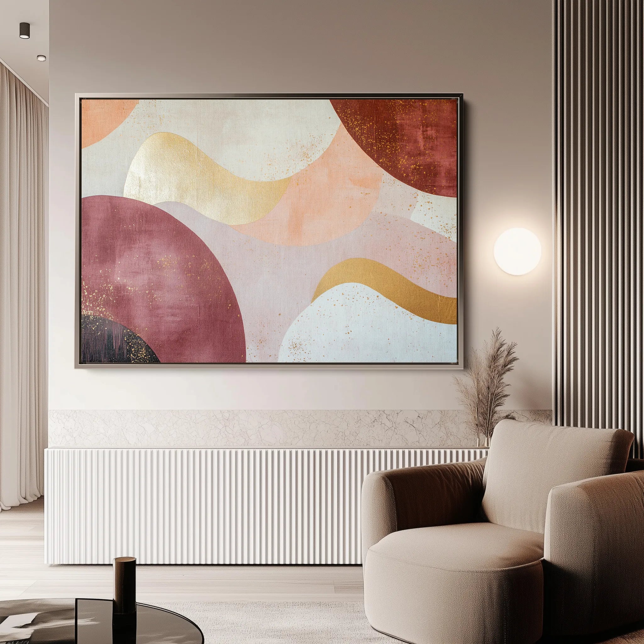 Boho 144 Canvas Art 60 x 40 cm / Black