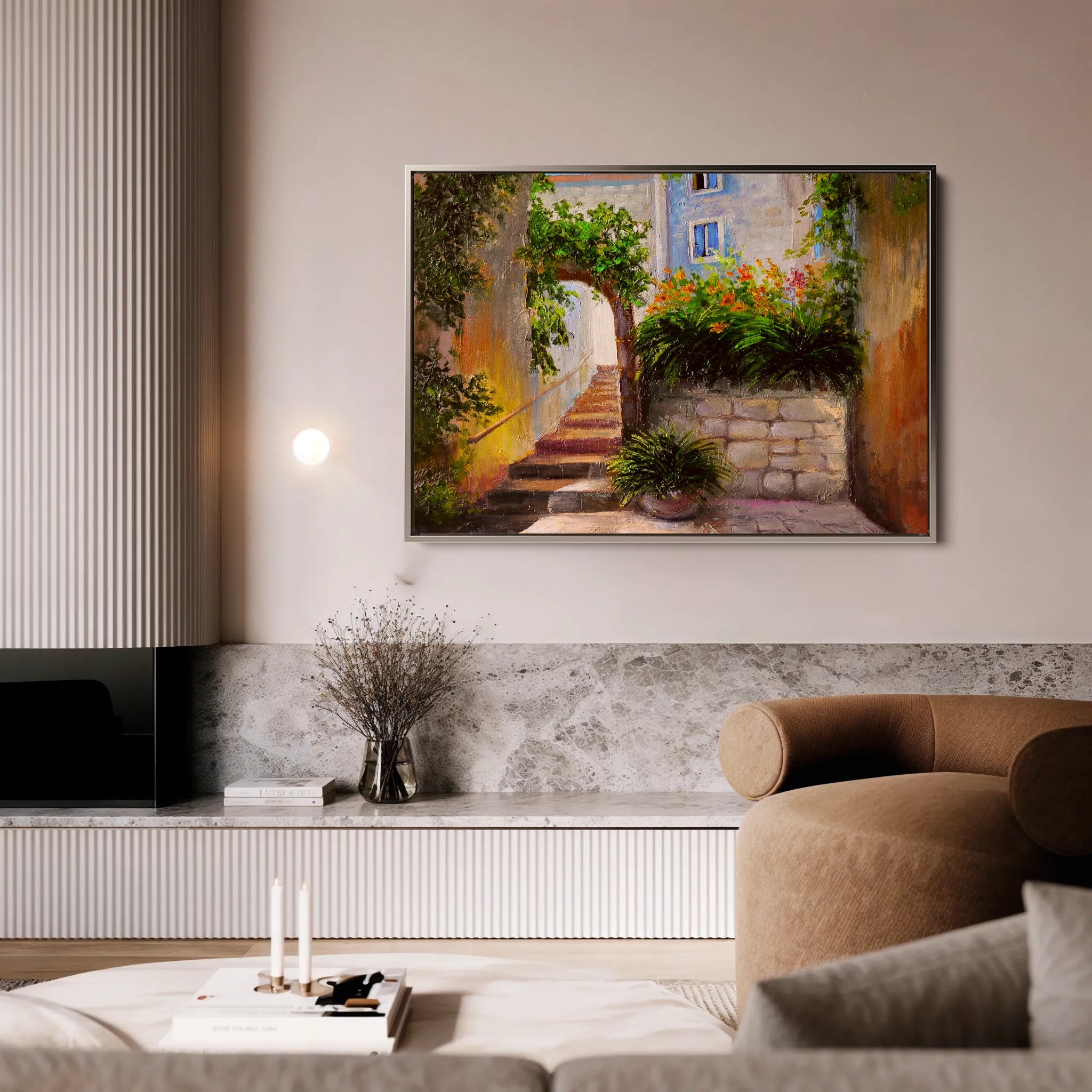 Landscape 144 Canvas Art 60 x 40 cm / Black