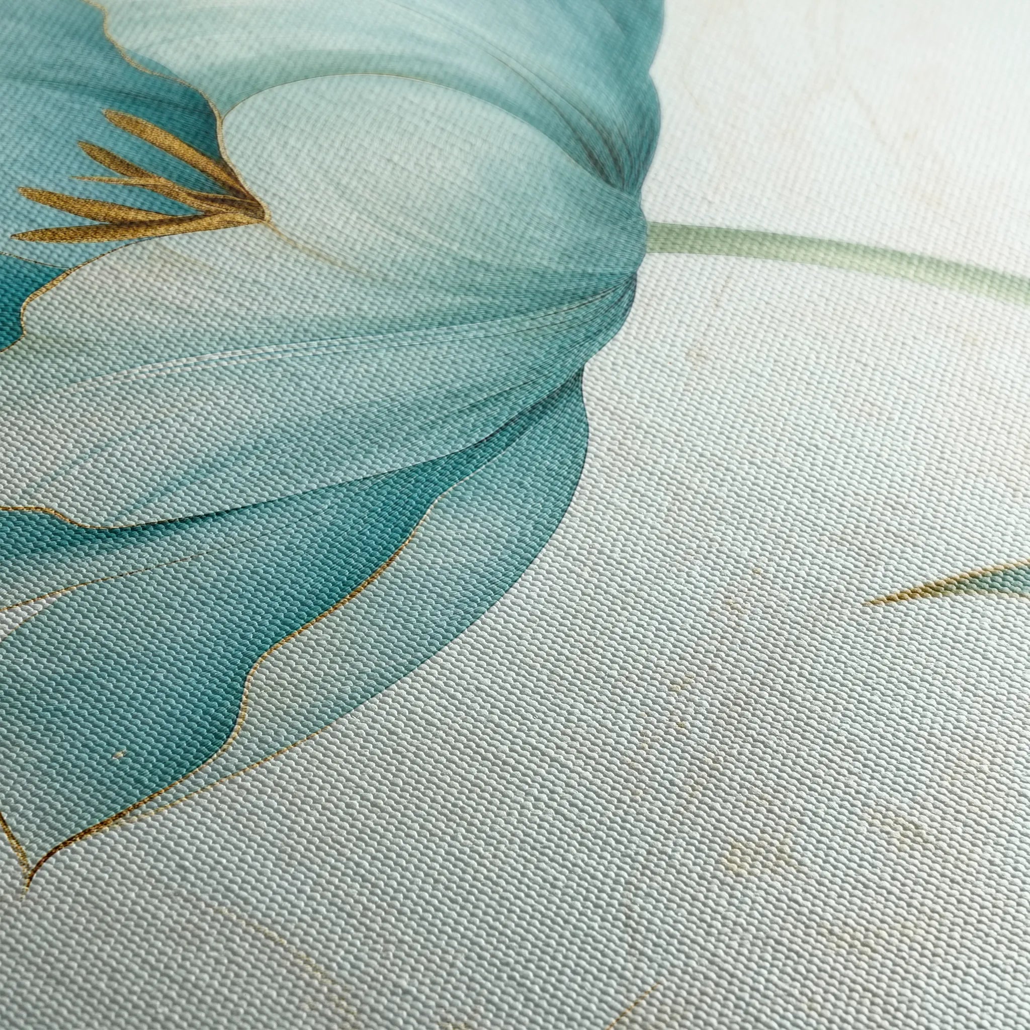 Floral 1444 Canvas Art 60 x 40 cm / Black