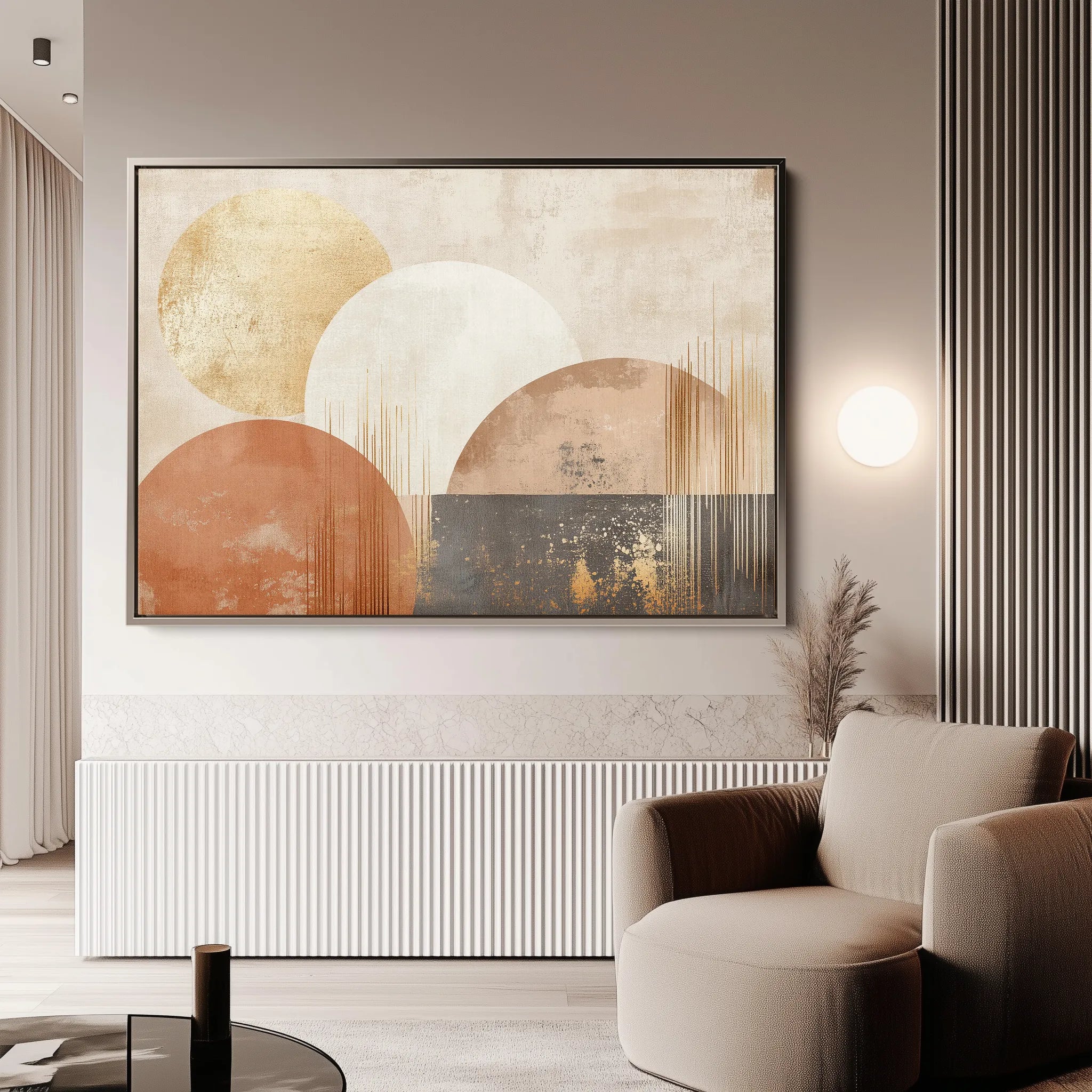 Boho 145 Canvas Art 60 x 40 cm / Black