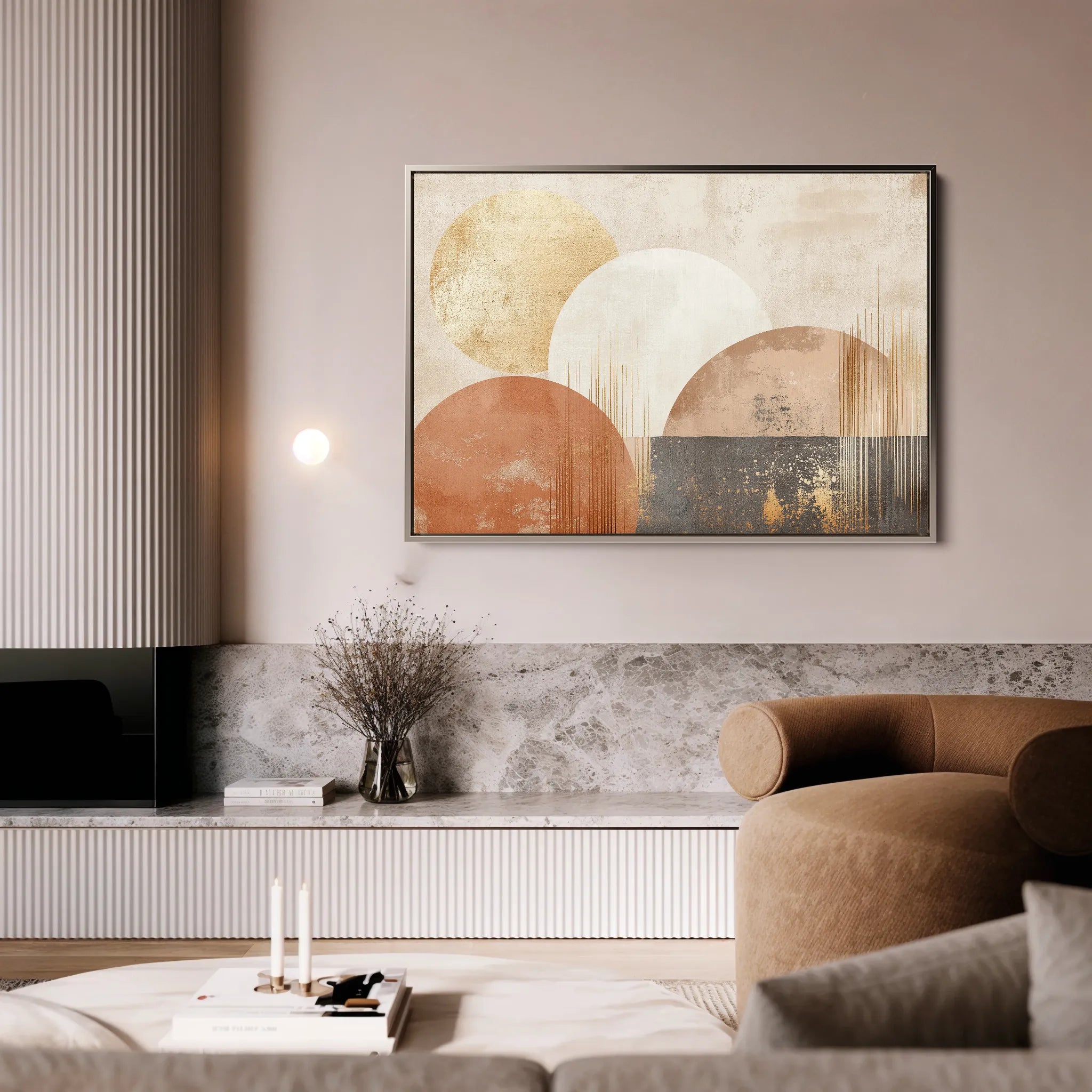 Boho 145 Canvas Art 60 x 40 cm / Black